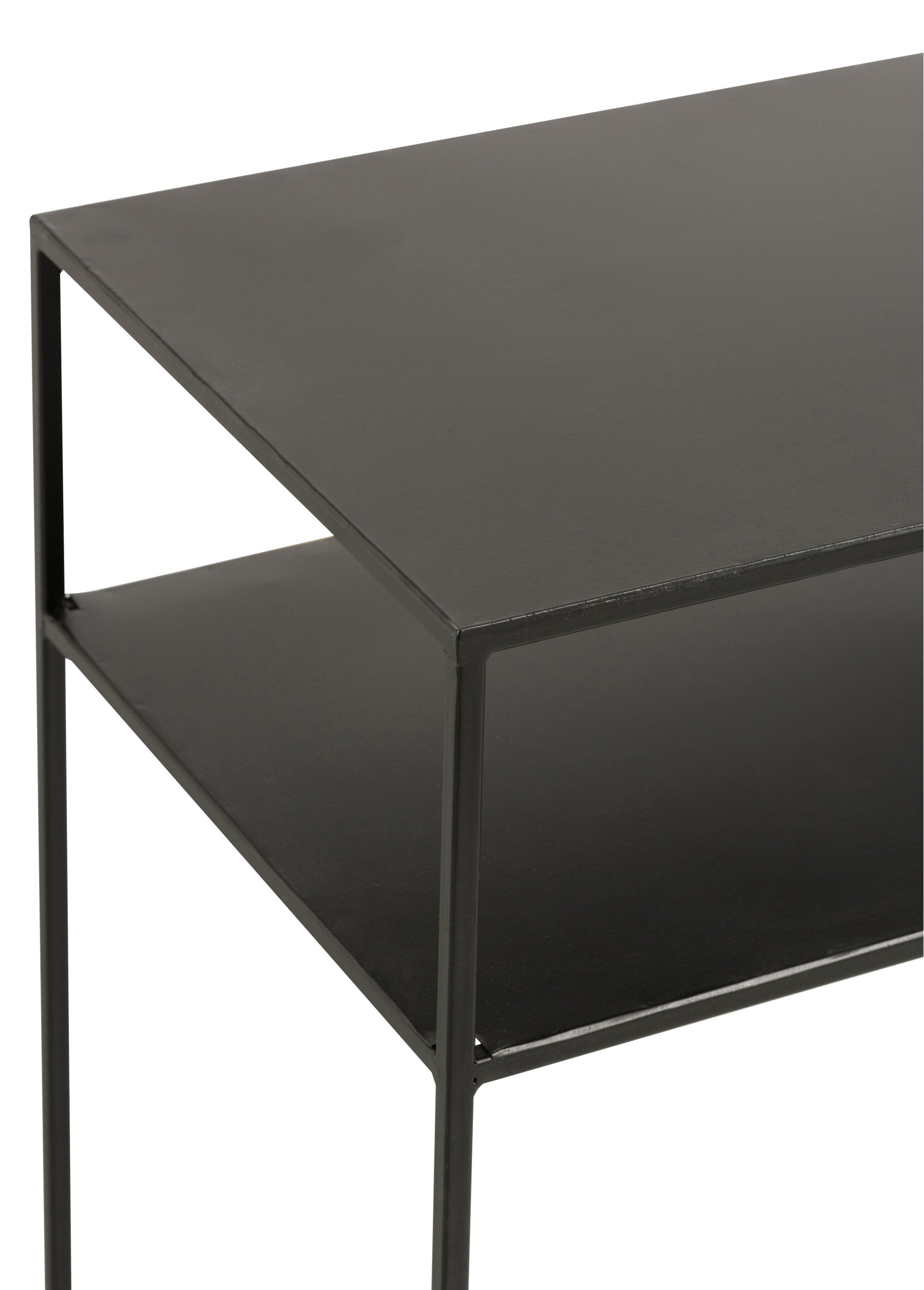 Console design minimaliste, métal foncé NOIR JP-86173 DE2