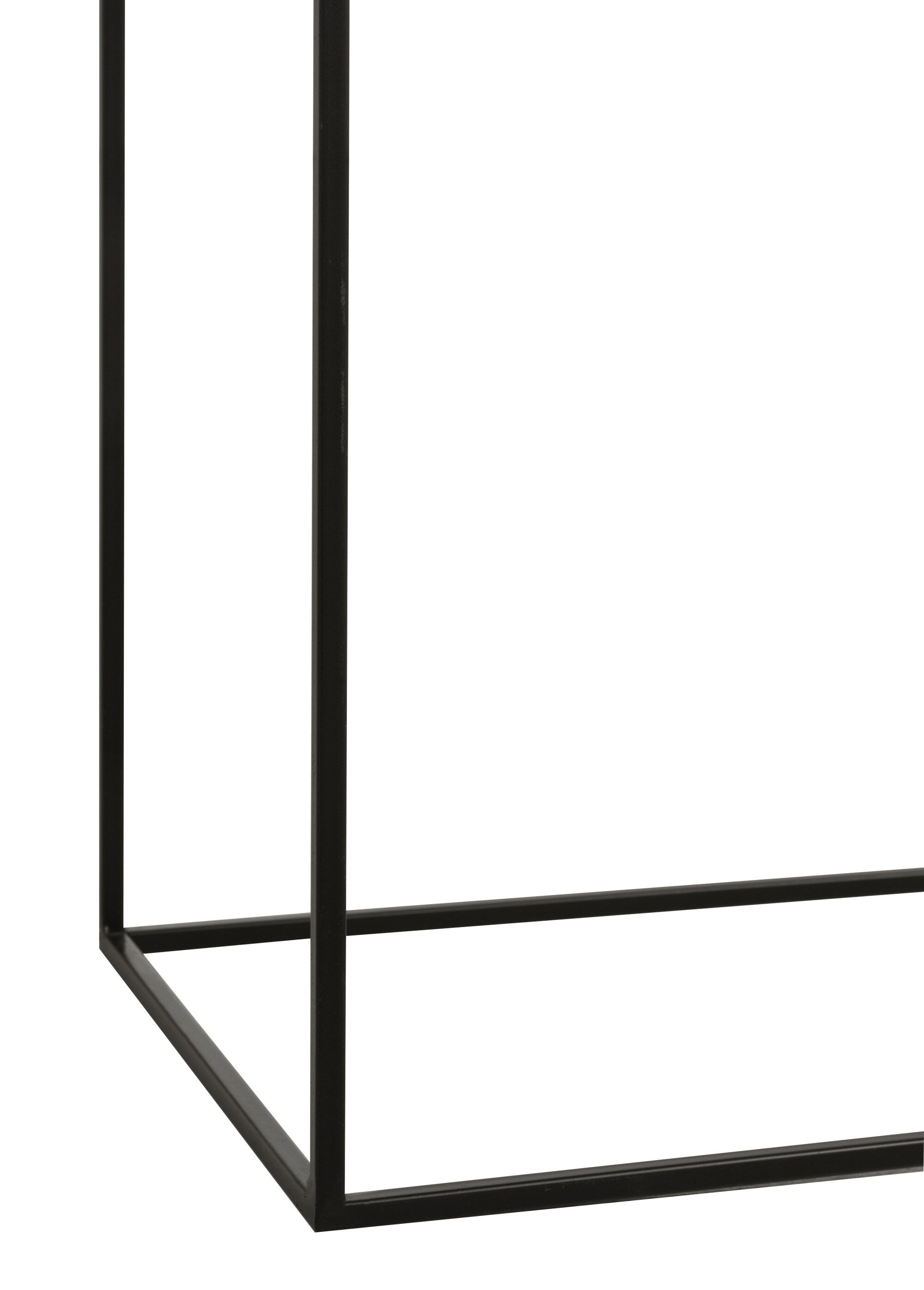 Console design minimaliste, métal foncé NOIR JP-86173 DE3