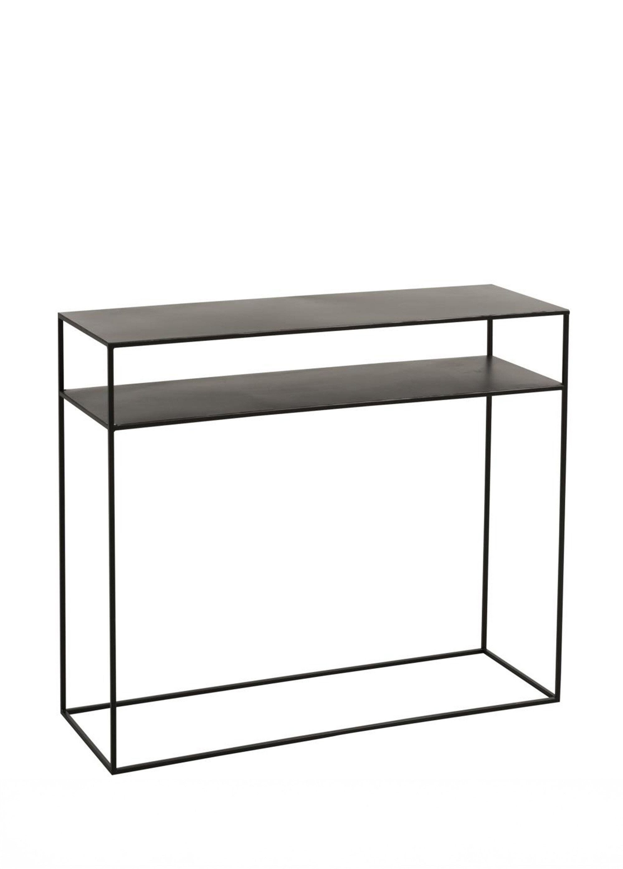 Console design minimaliste, métal foncé NOIR JP-86173 FA1