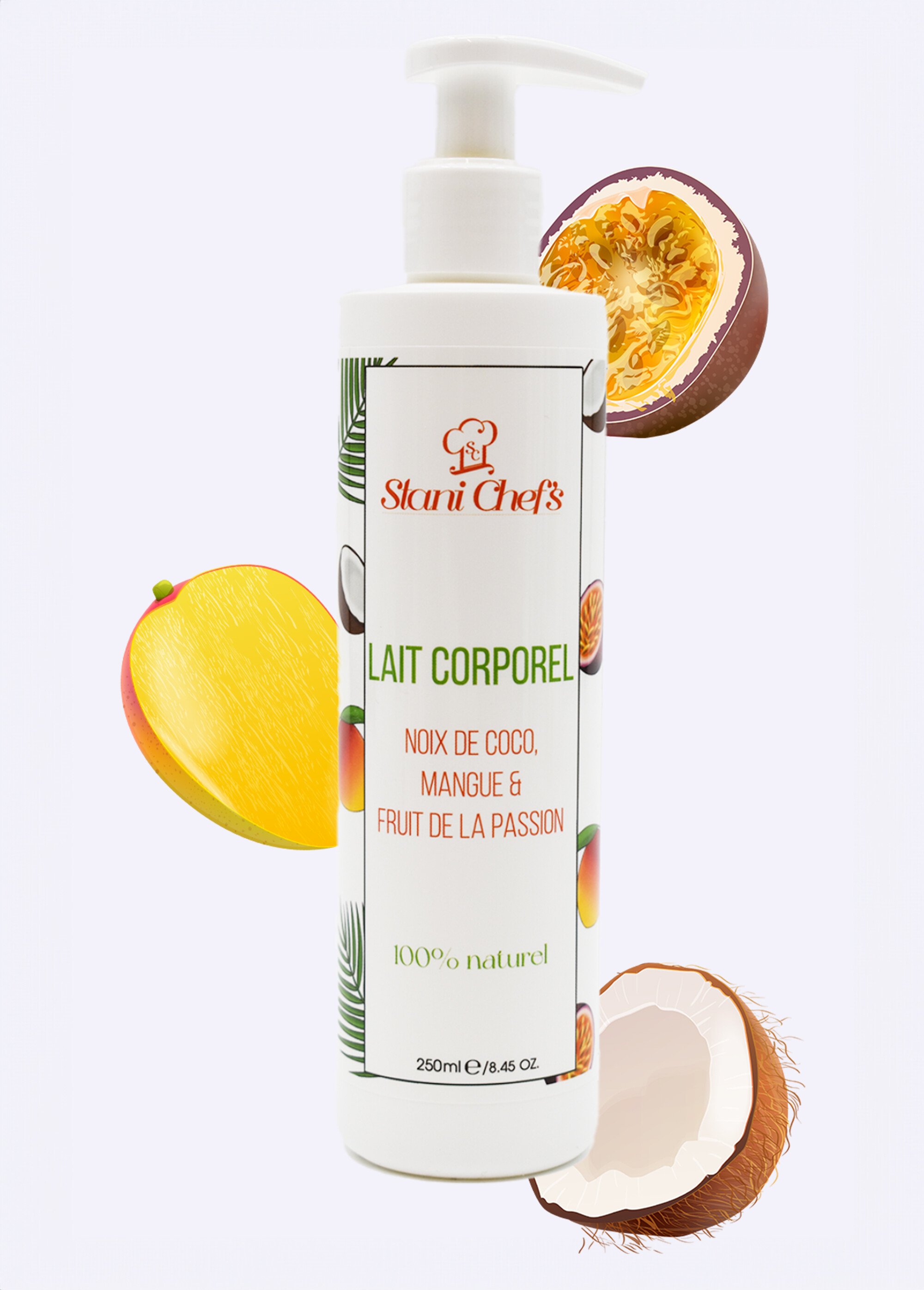 Lait corporel coco, mangue et passion Blanc COSLAITNOIX DE1