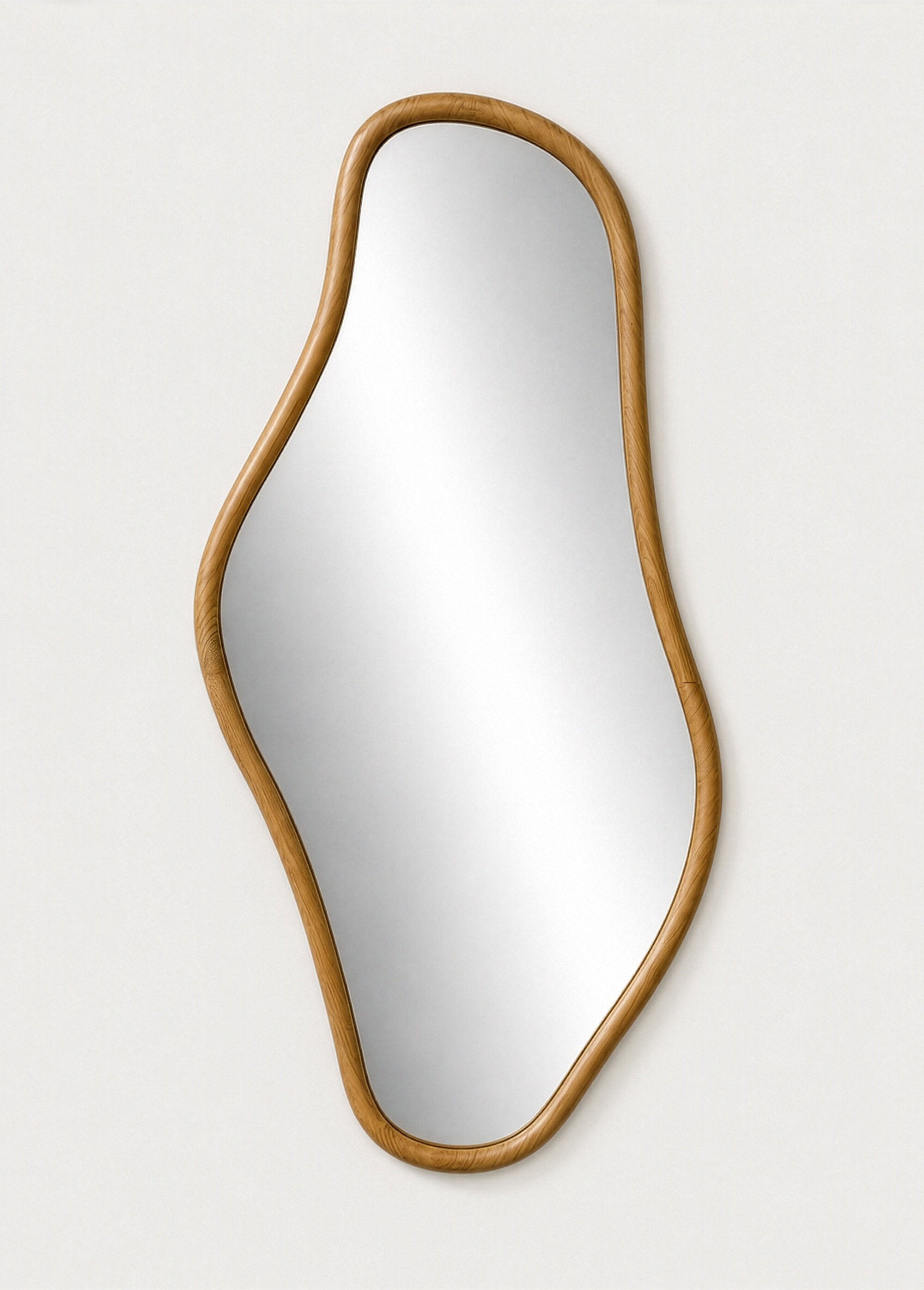 Miroir contour organique en pin BRANDSBY Beige HN-4001722 FA1