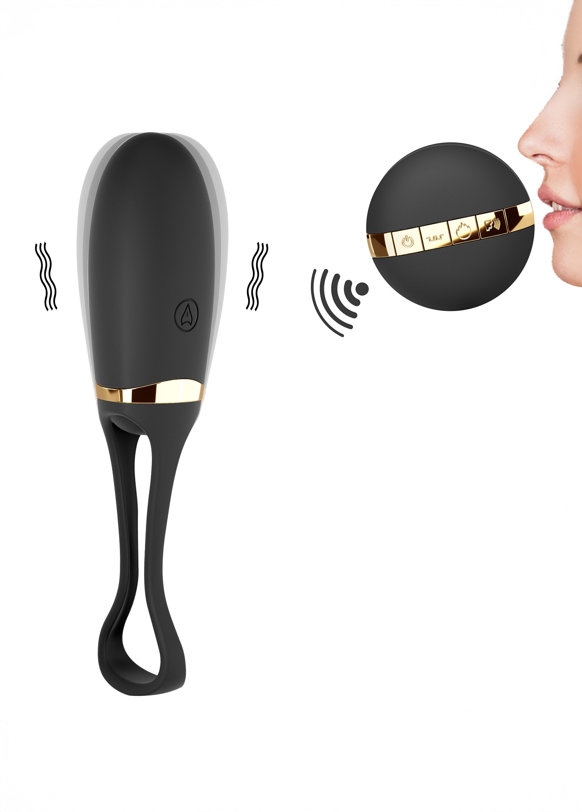 Oeuf vibrant télécommandé Secret delight NOIR LOV-6072028 DE1