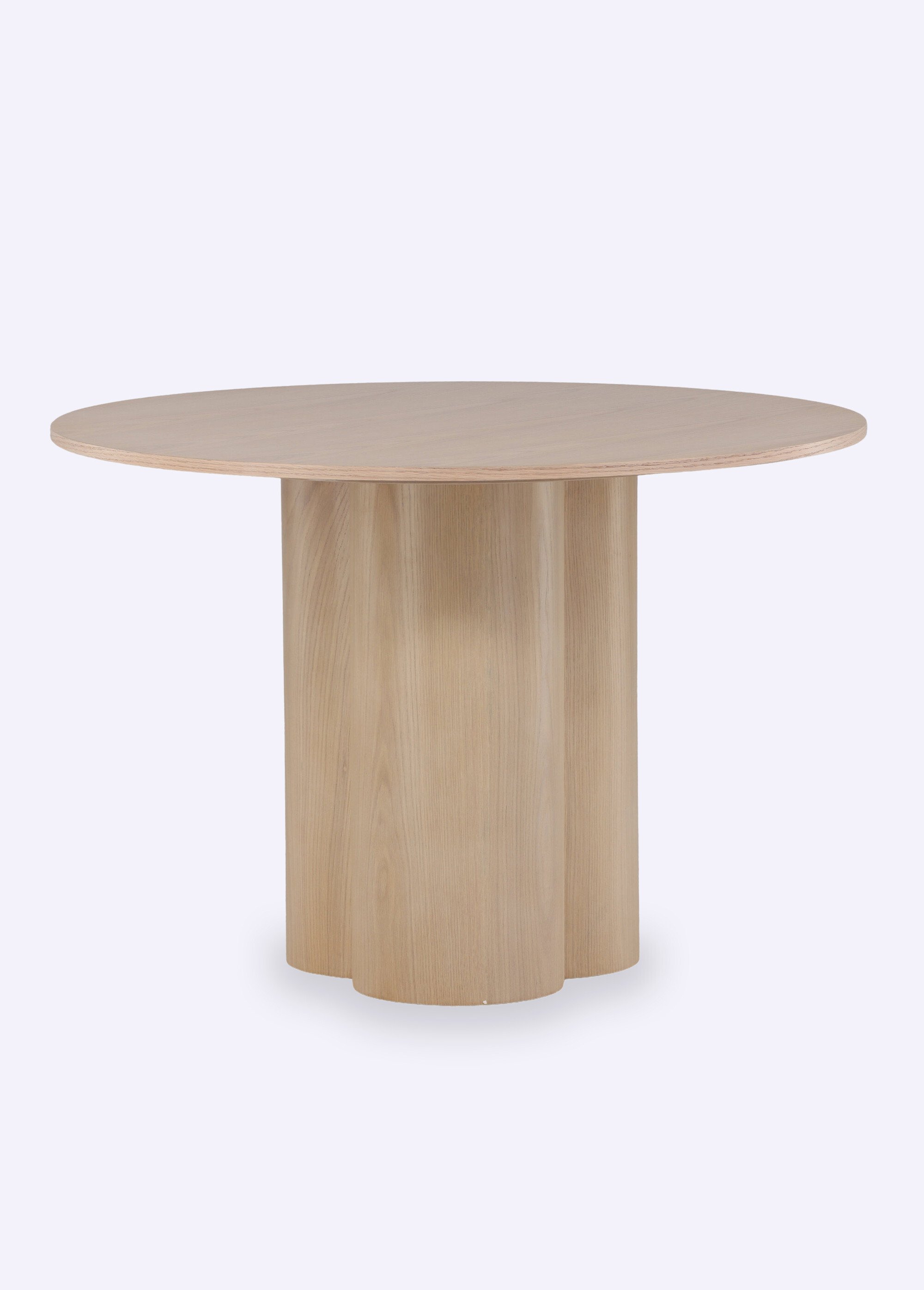 Table à manger bois clair pied fantaisie