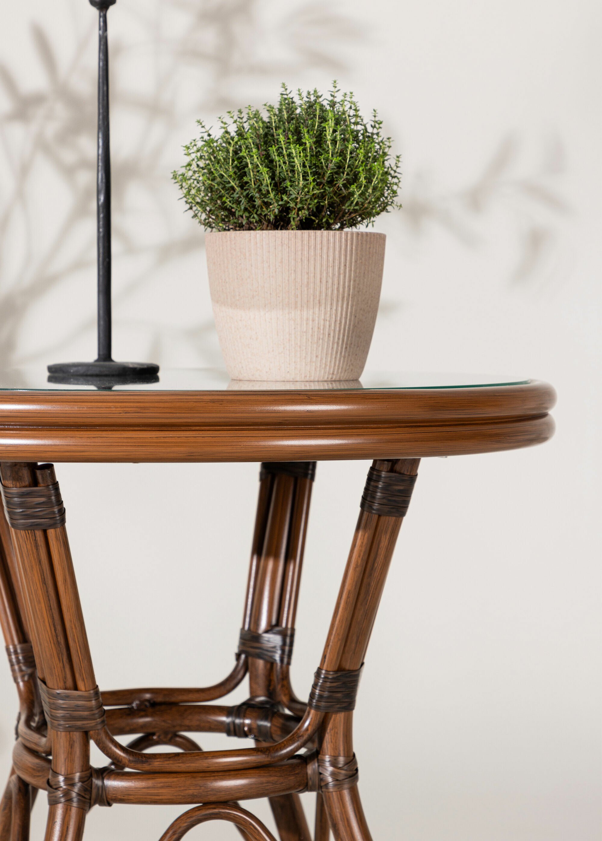 Table basse d'appoint style bistrot MARRON VEN-7003-103 DE1