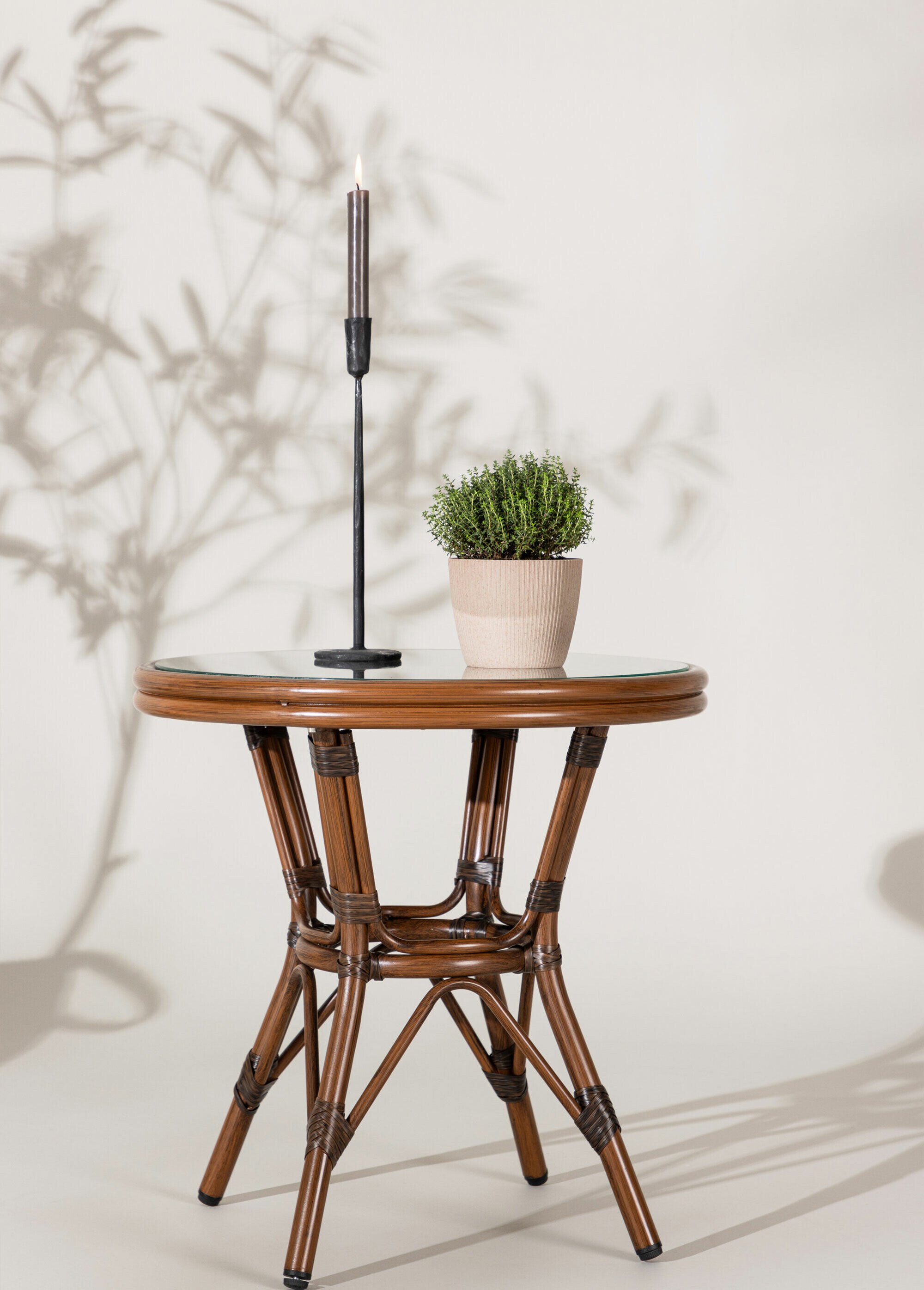 Table basse d'appoint style bistrot MARRON VEN-7003-103 SI1