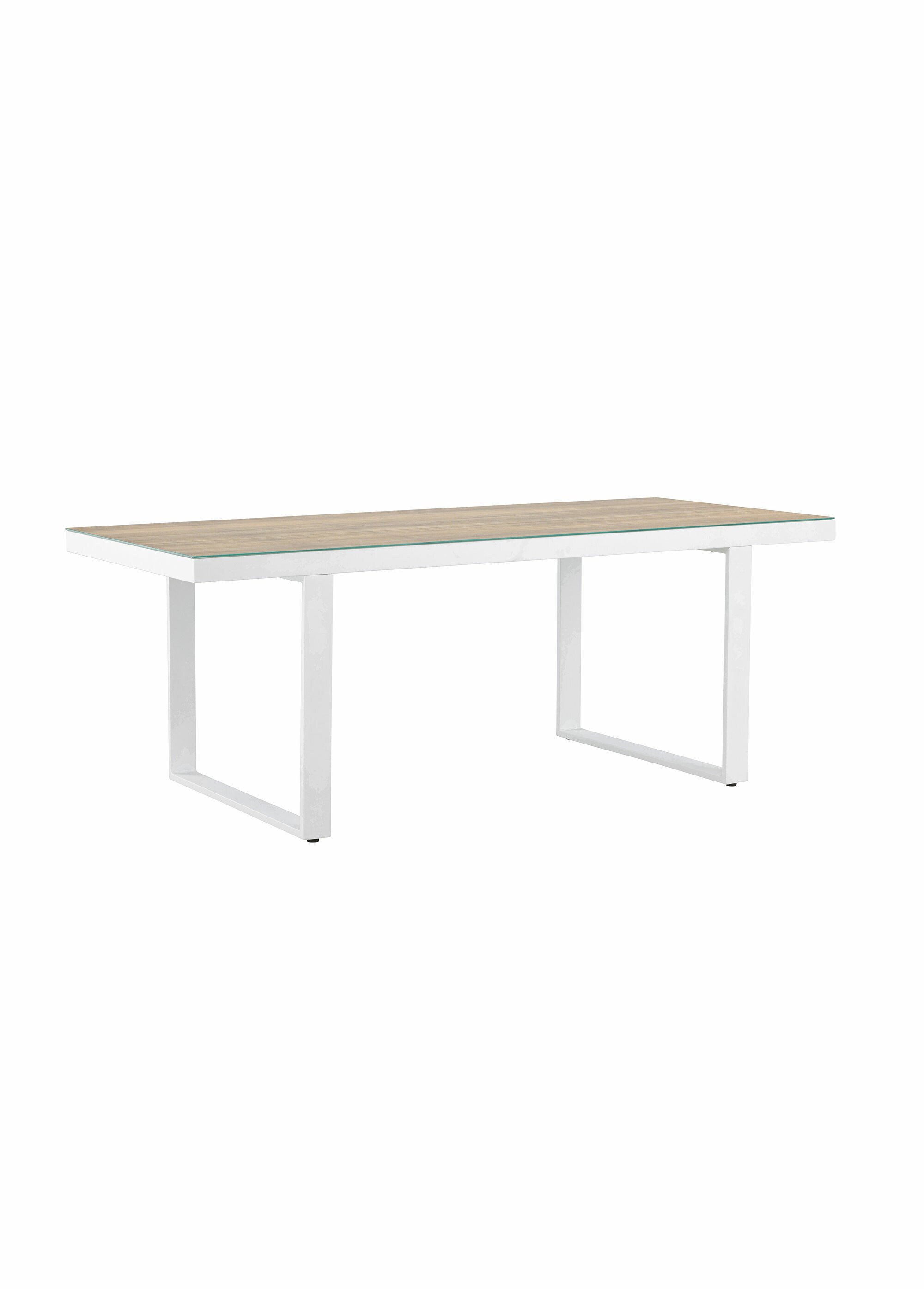 Table de jardin design alu, 6 personnes BLANC VEN-6948-101 FA1