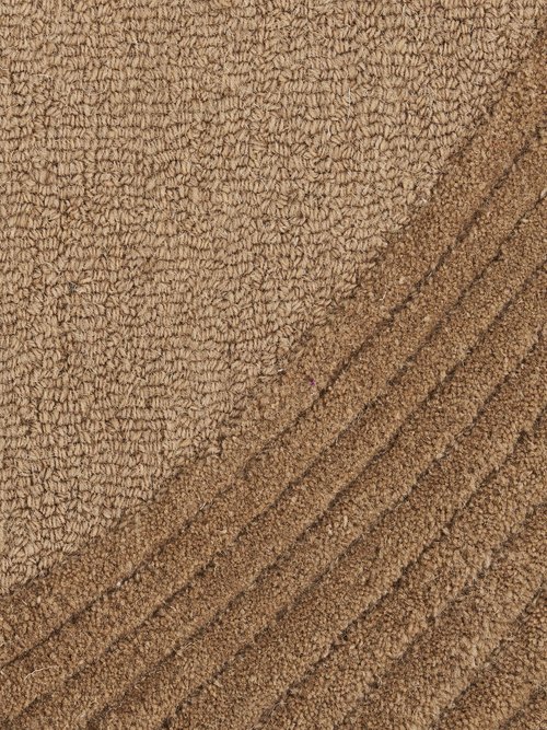 Tapis graphique pure laine tufté main 2F Marron HN-3981534 DE2
