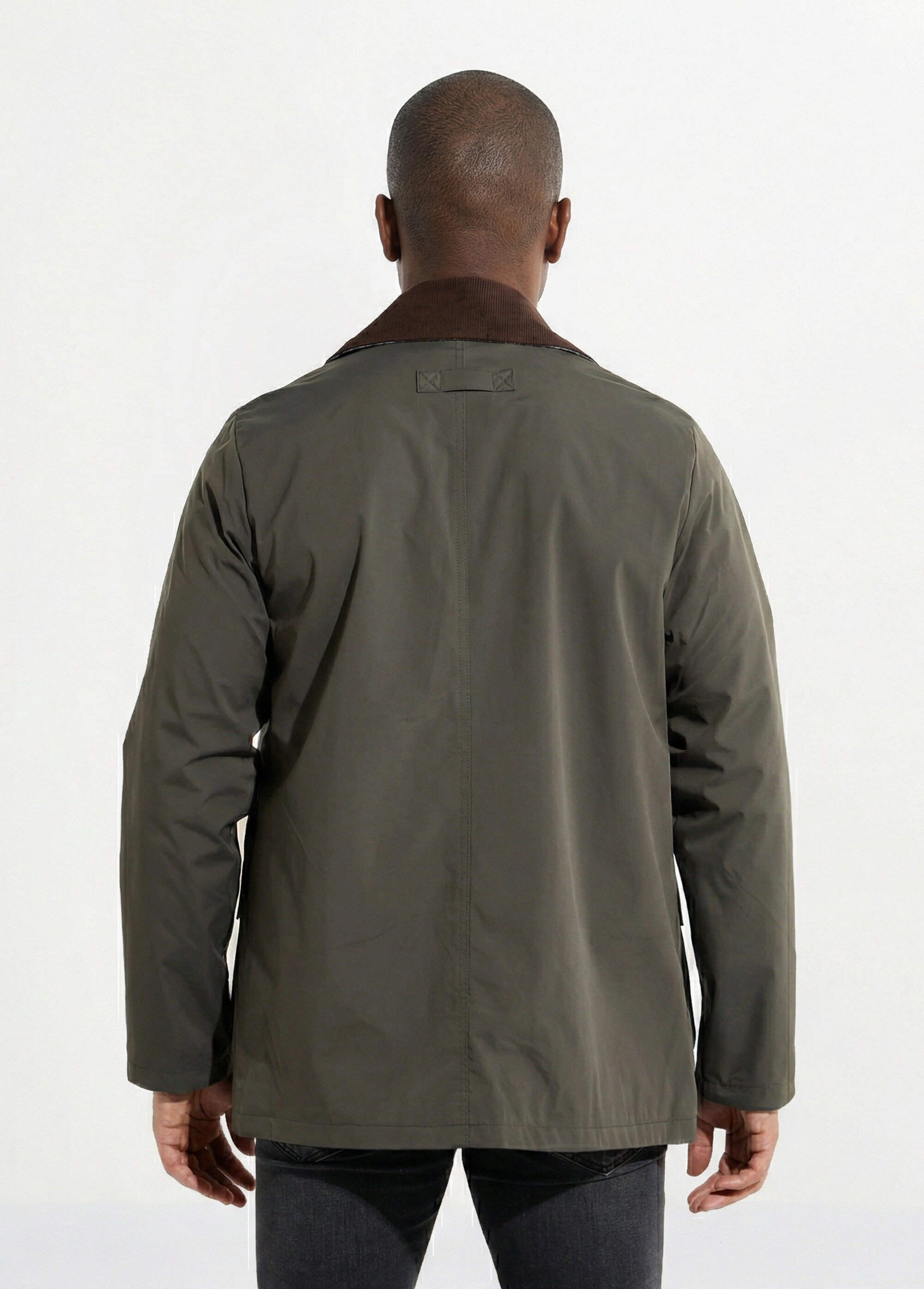 Veste déperlante avec col en velours