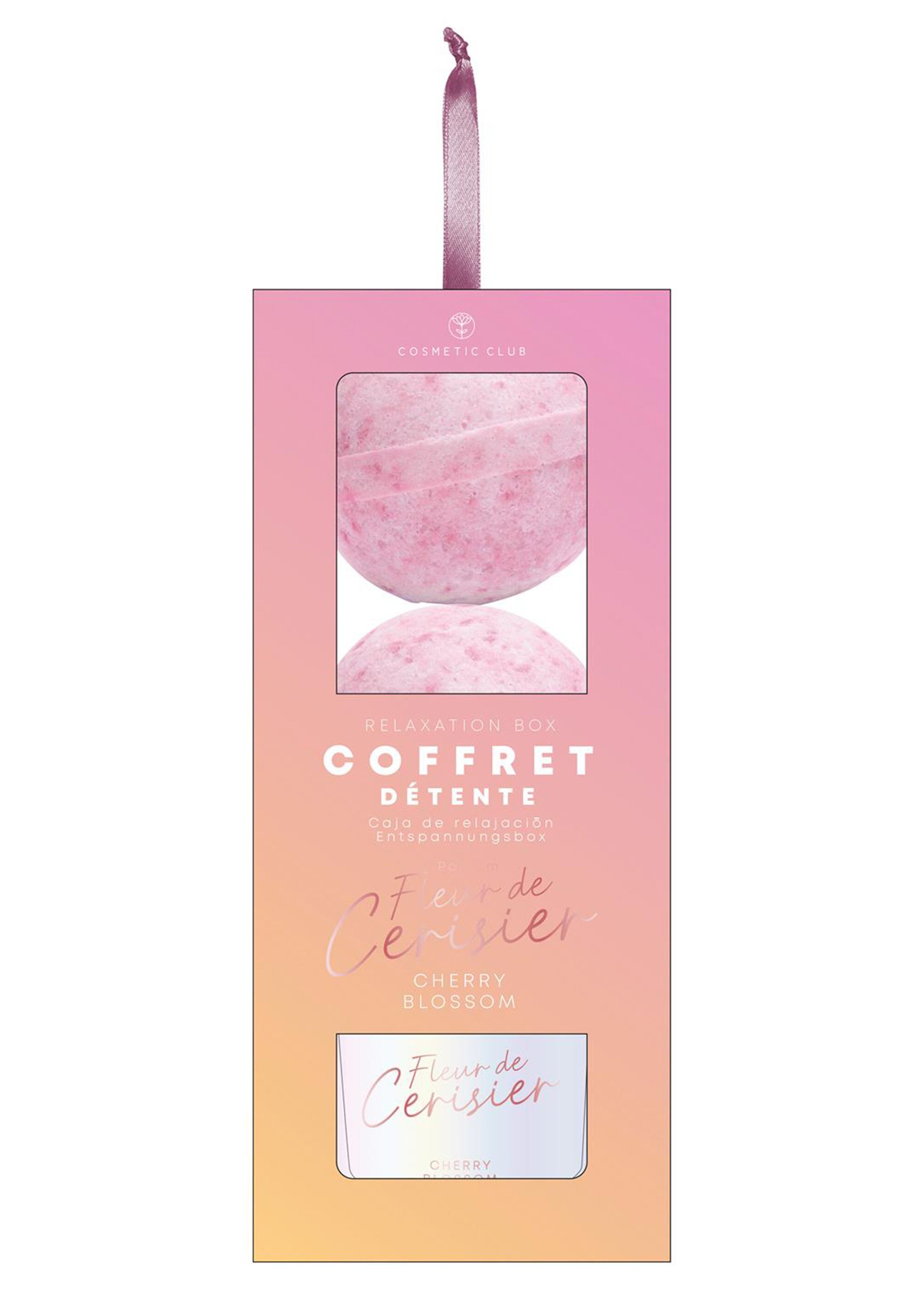 Coffret cadeau bougie + 2 bombes de bain Rose CMP-SC0574 DE2