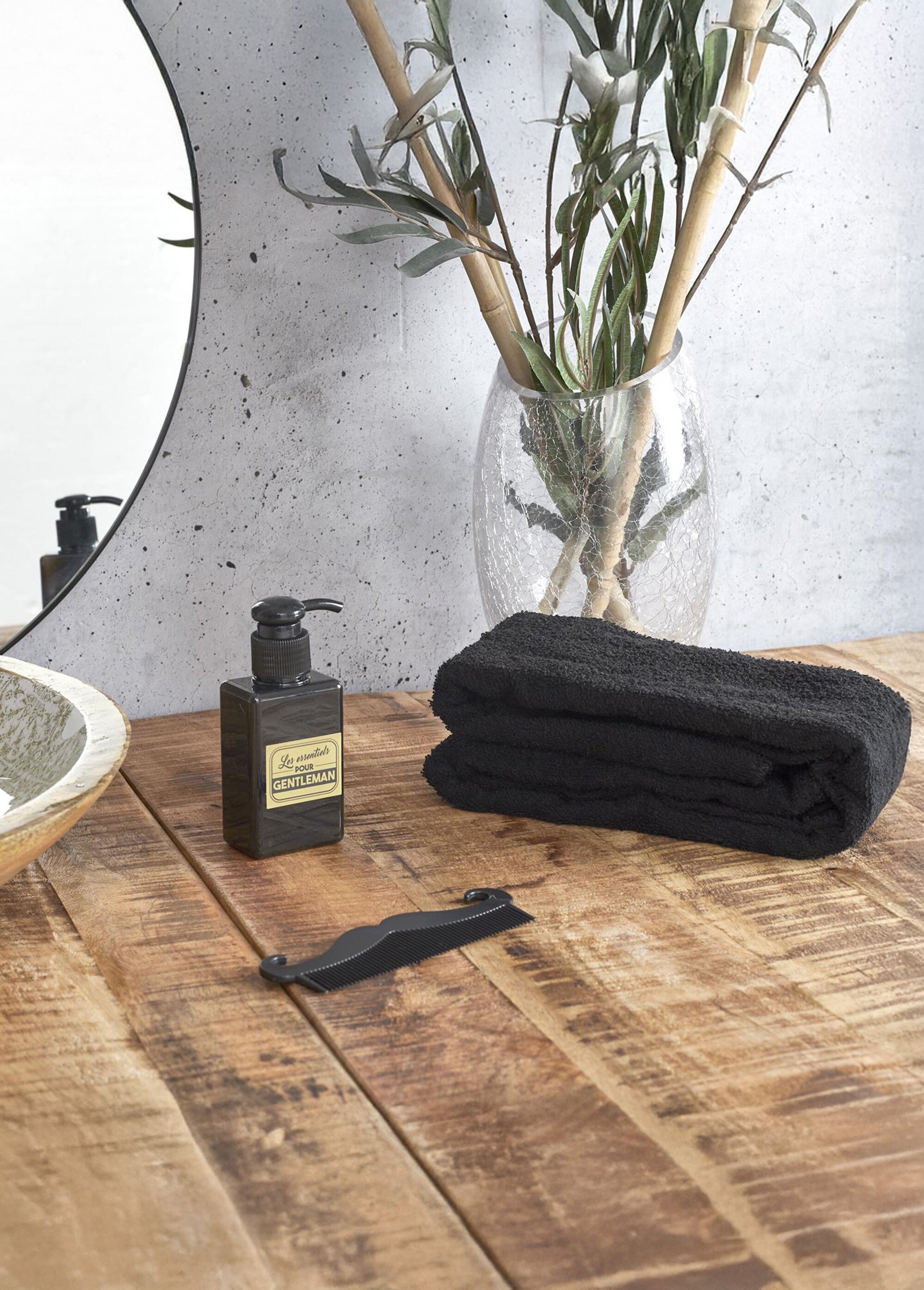 Coffret soin 3 pièces barbe et moustache Noir CMP-SC29235/CDT SI1