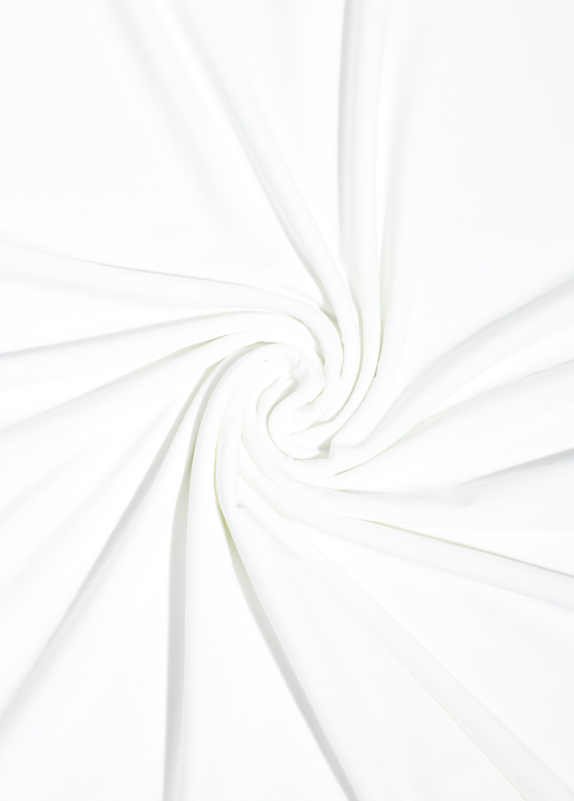 Coupon tissu habillement, jersey tramé BLANC COT142553 FA1