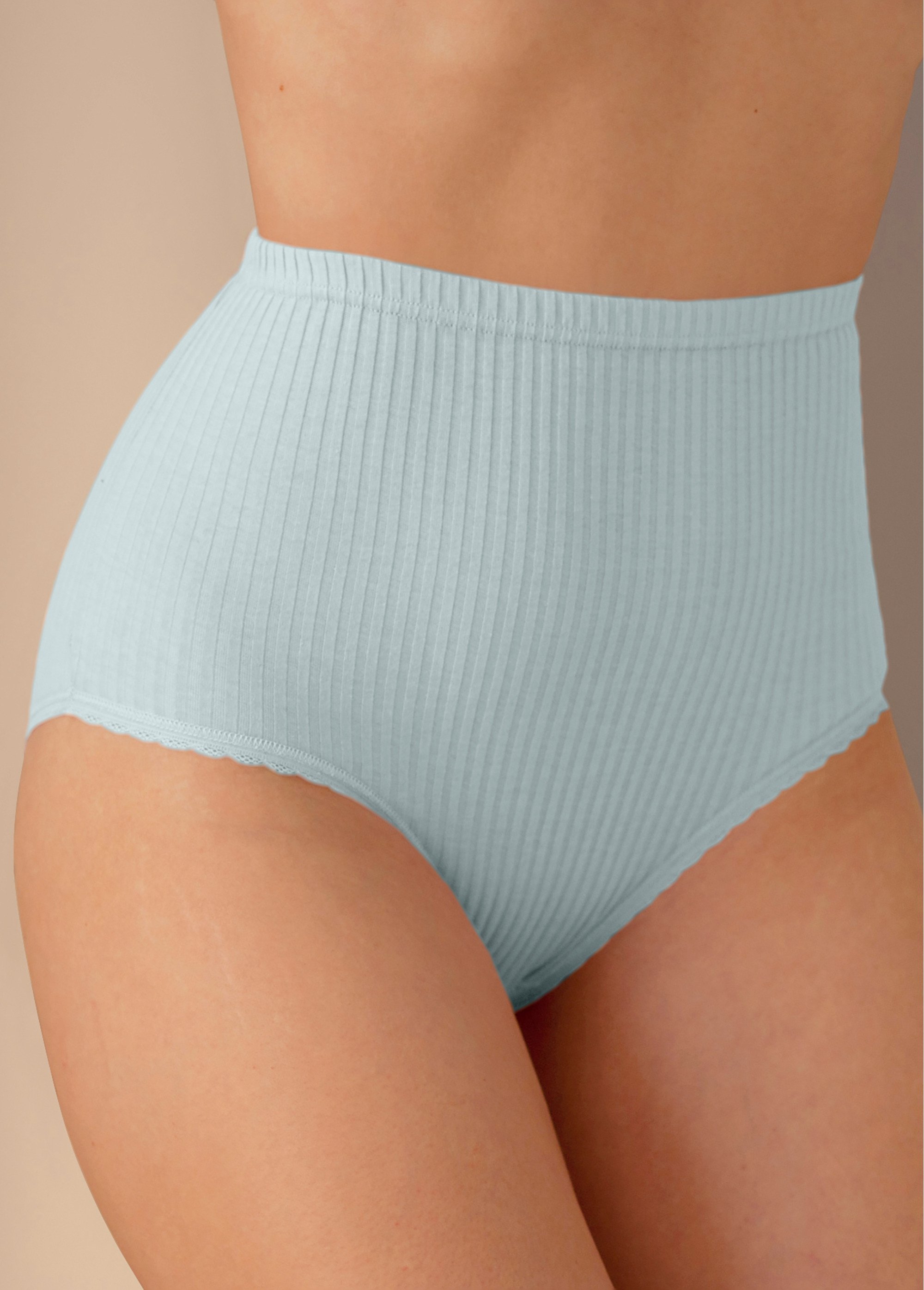 Culotte taille haute coton - lot de 4 Femme Violet DEBORAH FA2