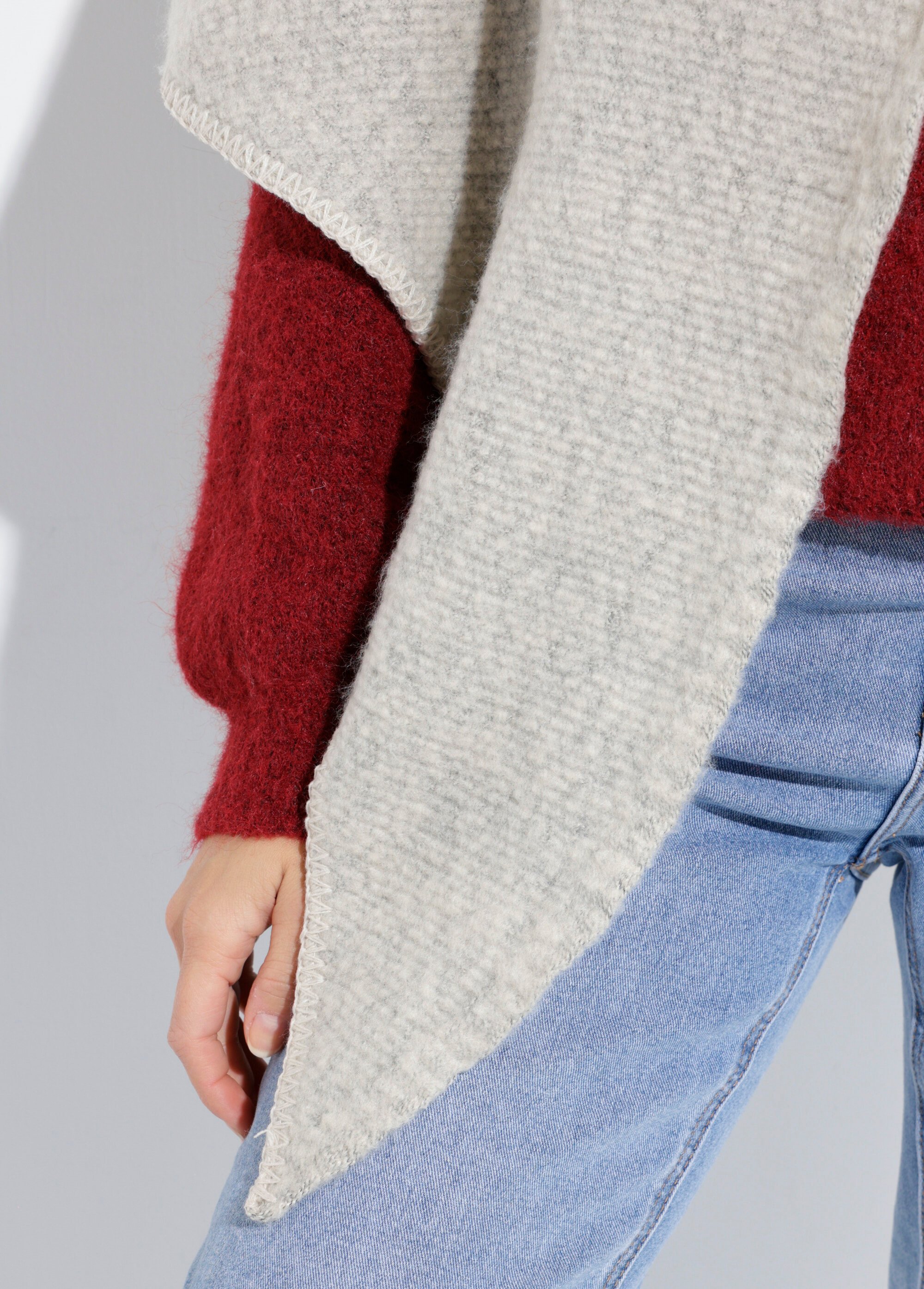 Echarpe triangle maille douce et chaude