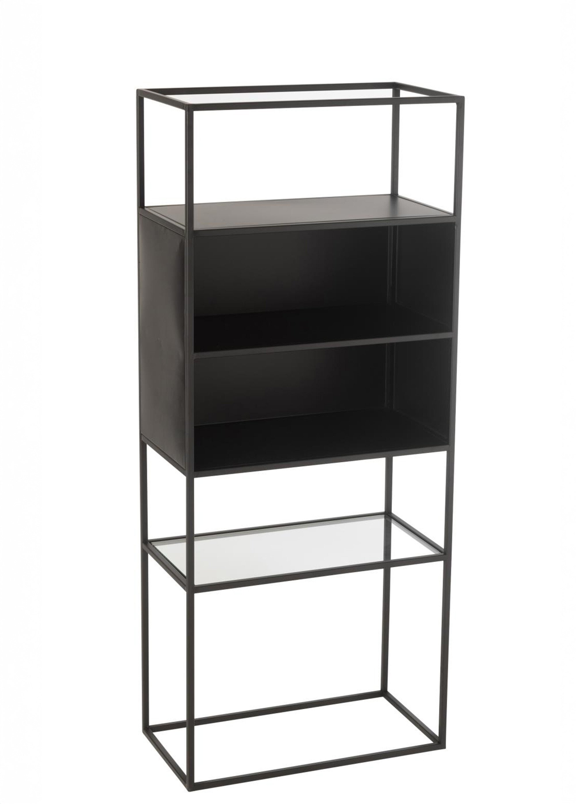 Etagère métal mat 2 niches + 1 tablette