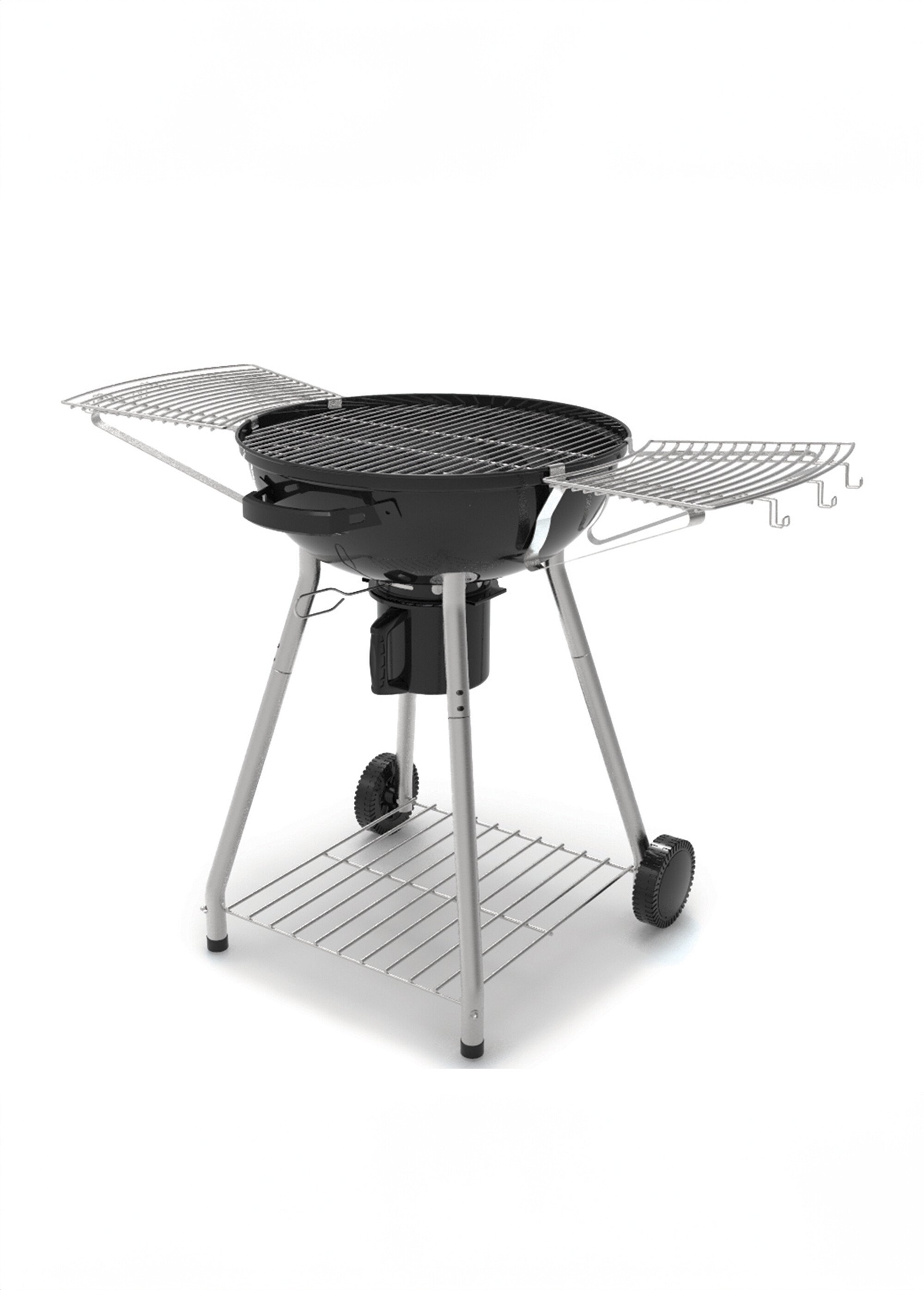 Barbecue 2 en 1 au charbon + couvercle NOIR 9190275 DE1