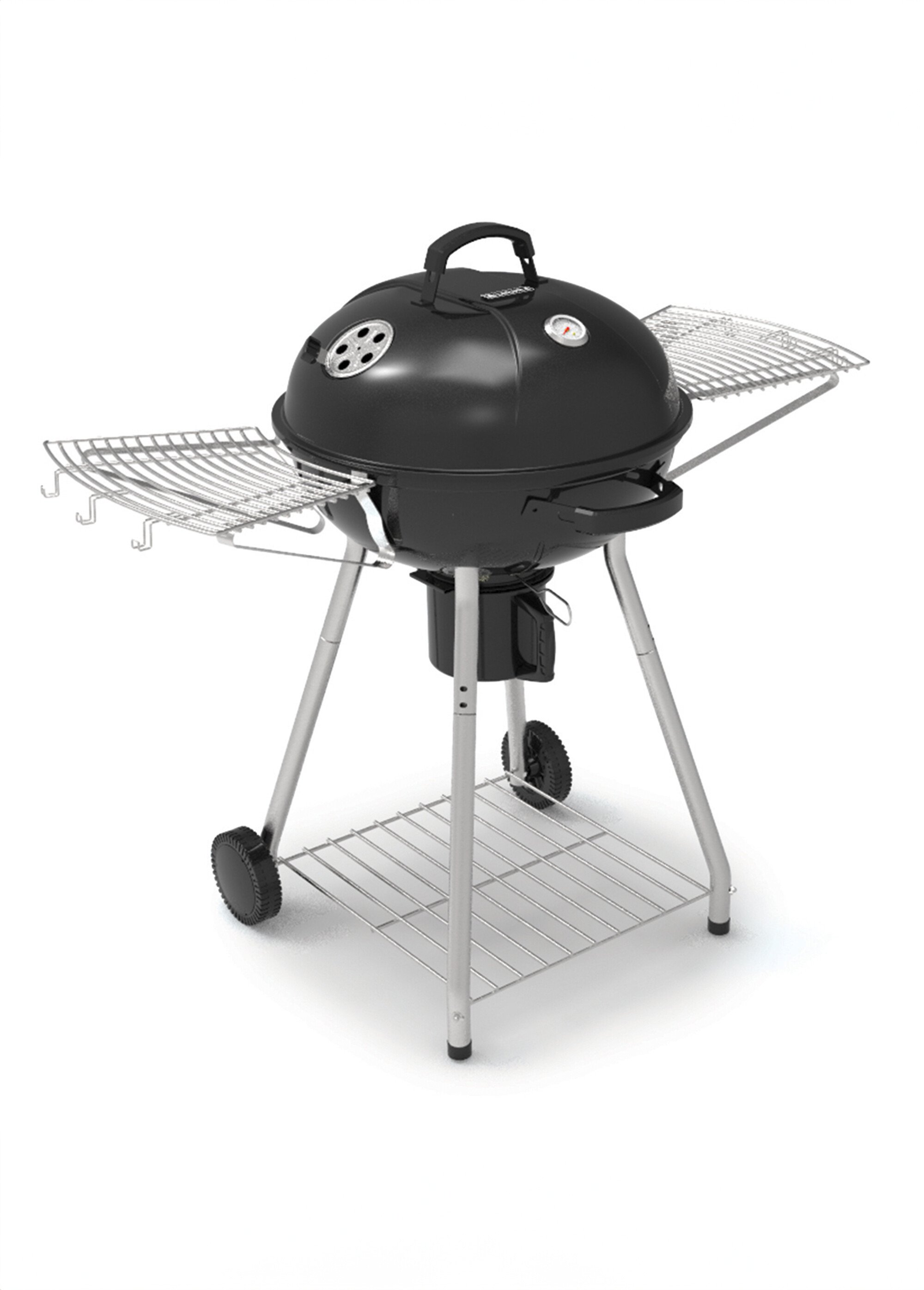 Barbecue 2 en 1 au charbon + couvercle NOIR 9190275 DR1