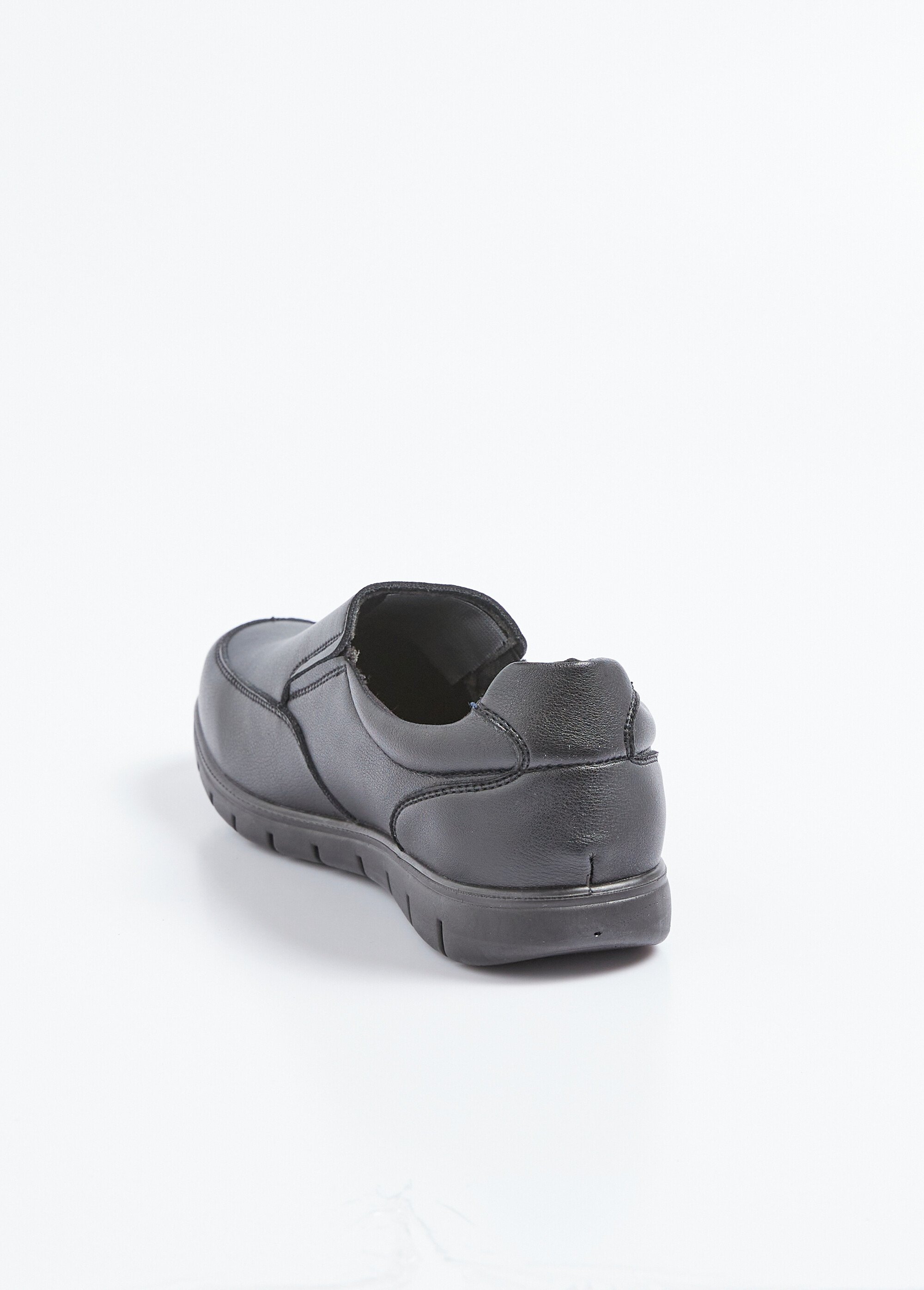 Mocassins élastiqués compensés Homme Noir ISAMEL DO1
