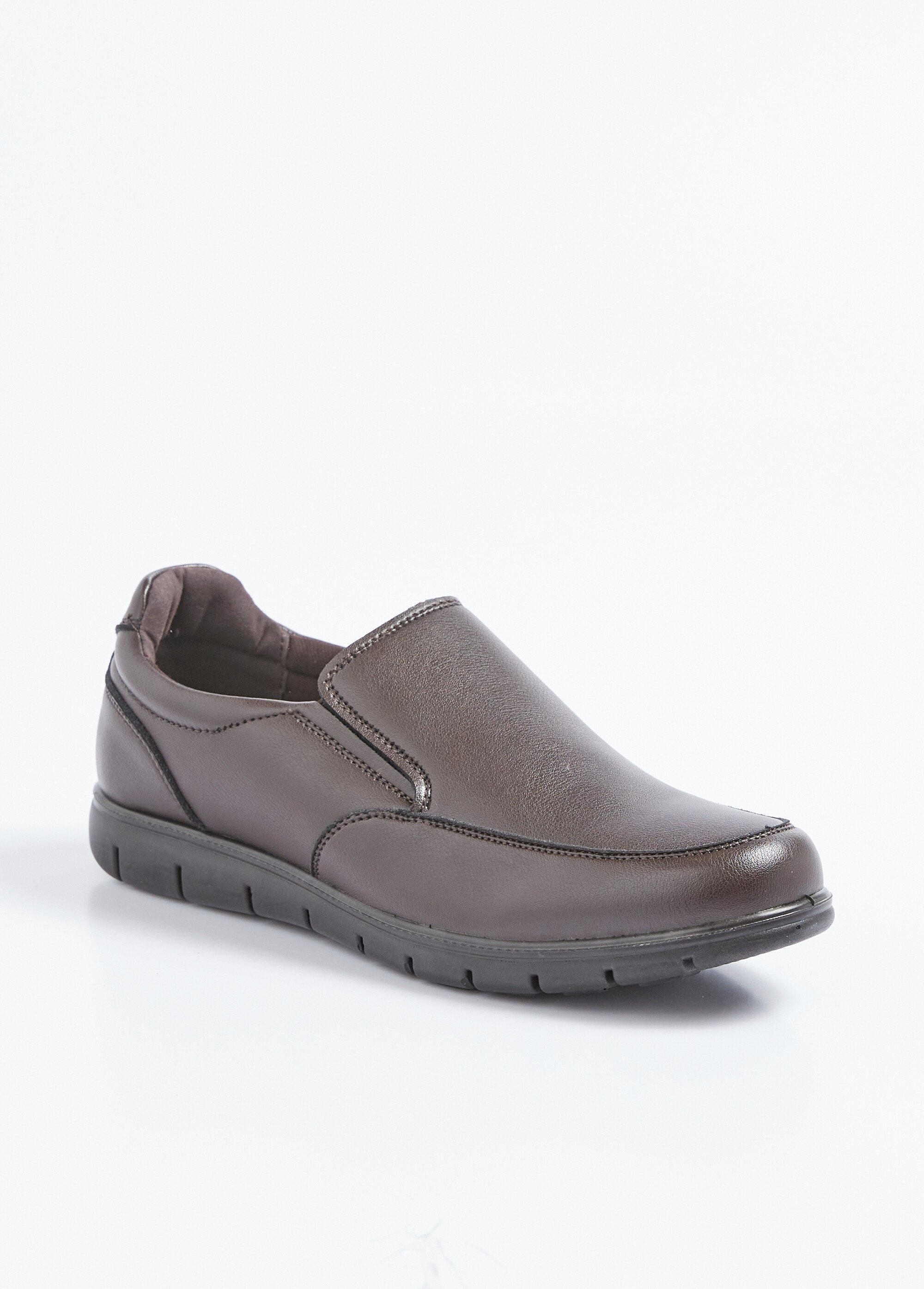 Mocassins élastiqués compensés Homme Marron ISAMEL FA1