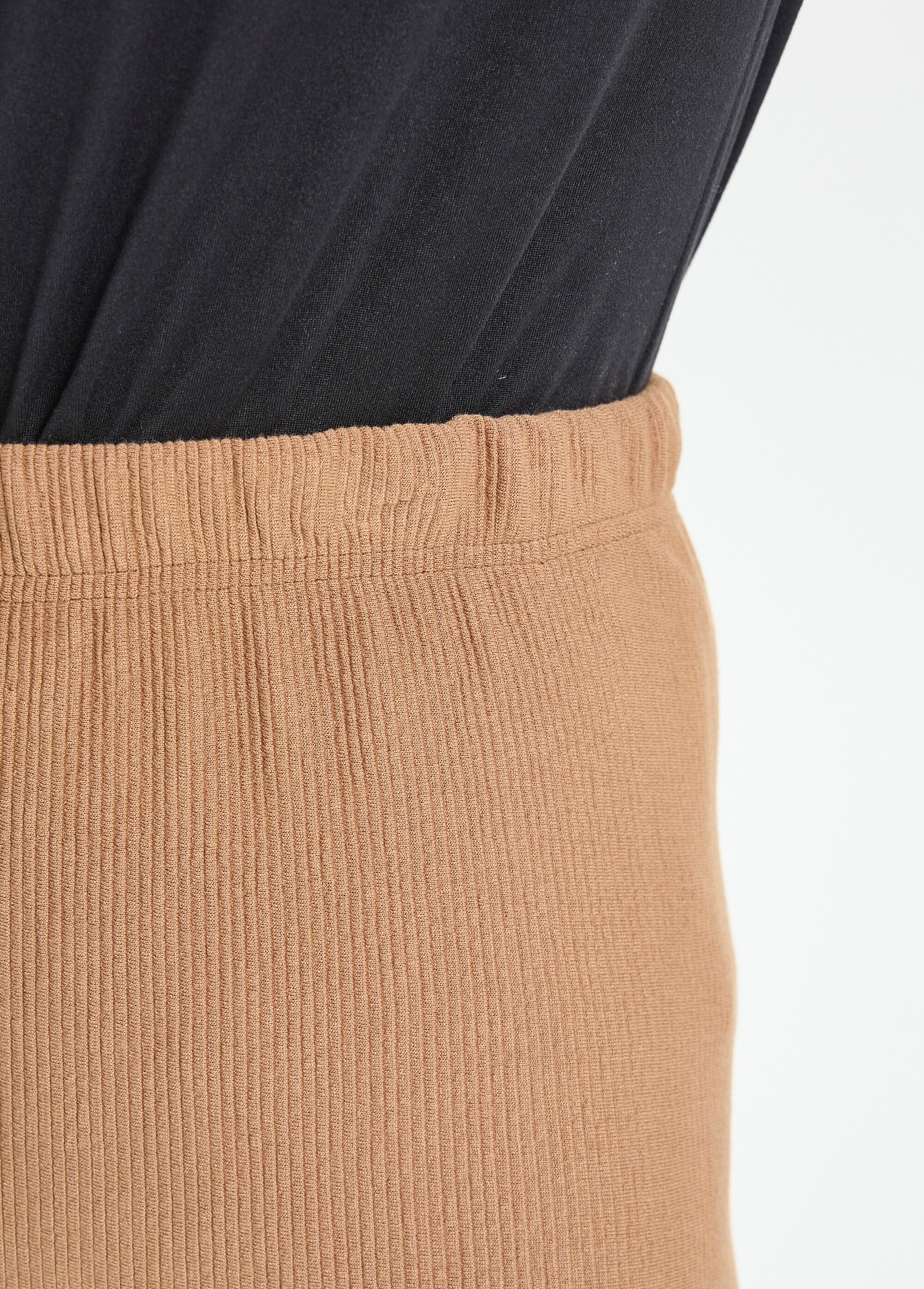 Legging côtelé taille élastiquée