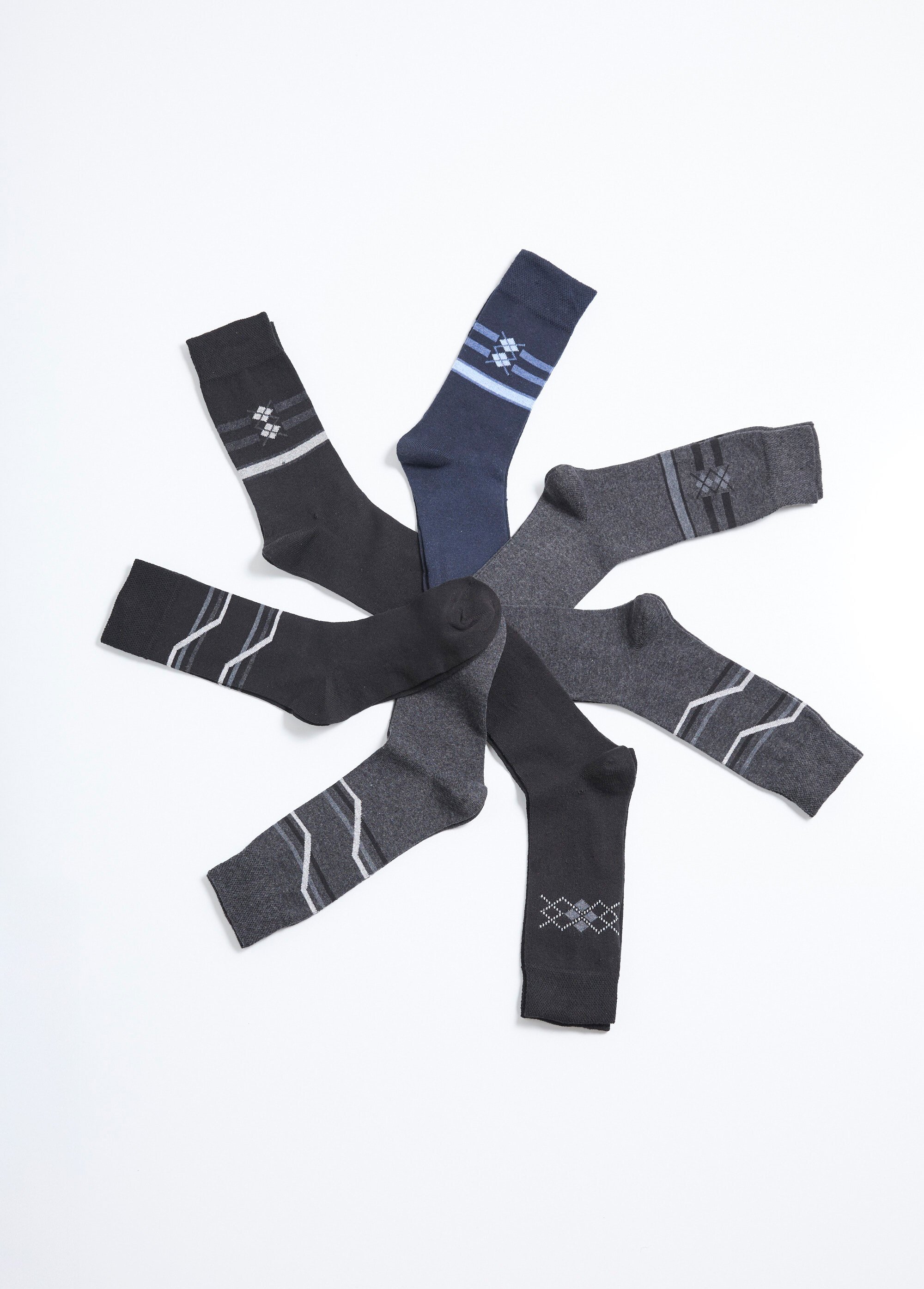 Lot de 7 Chaussettes fantaisie