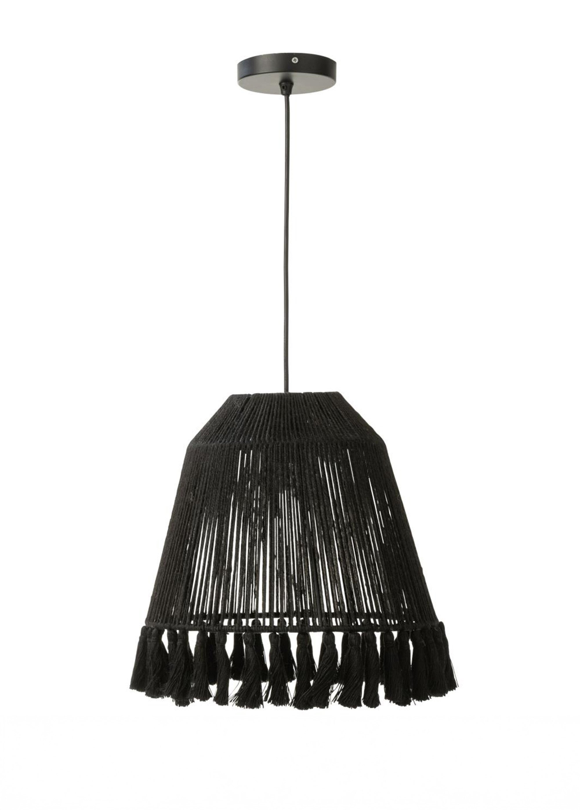 Luminaire forme abat jour, avec pompons BEIGE JP-30966 FA1