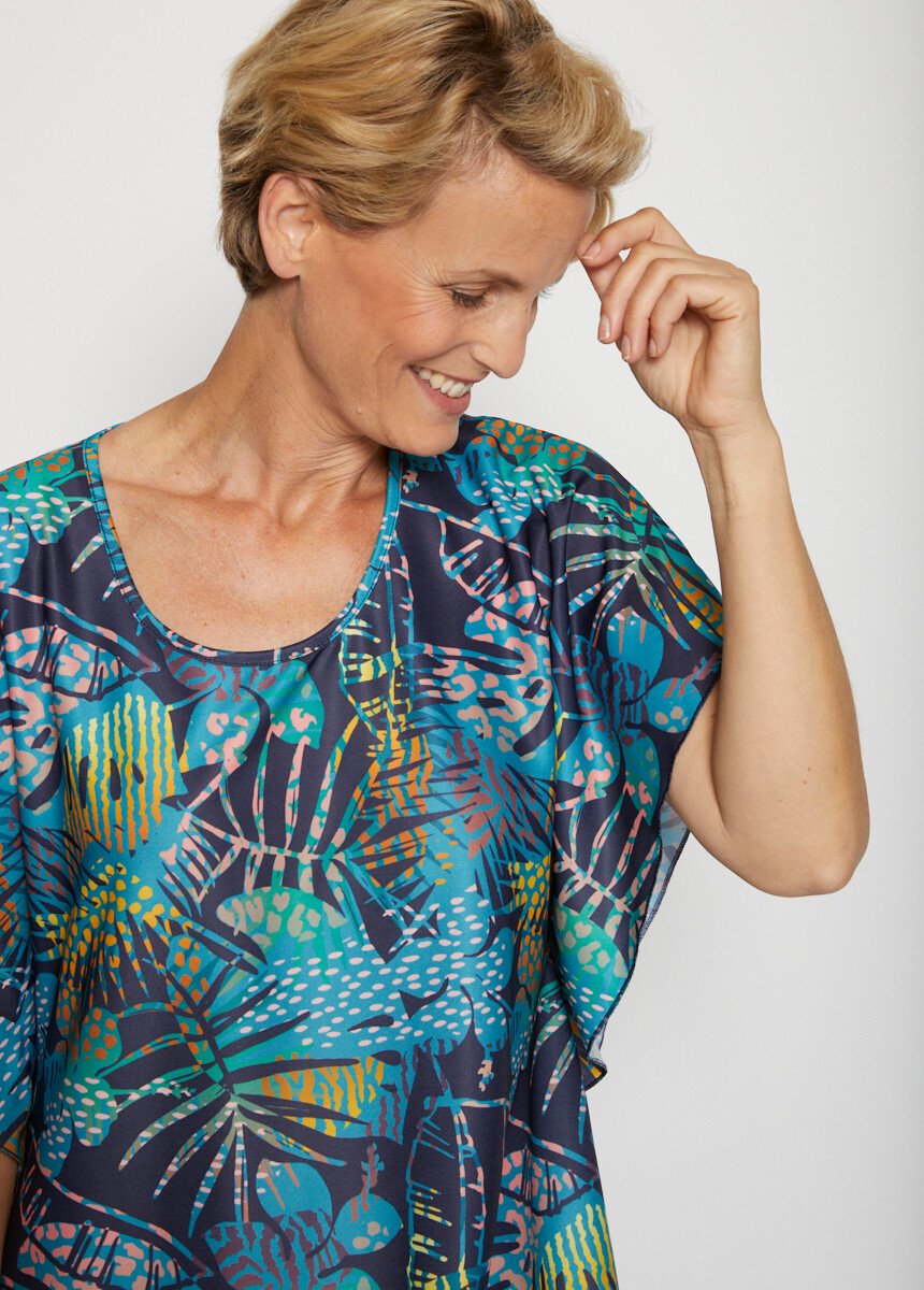 Robe d'intérieur imprimée