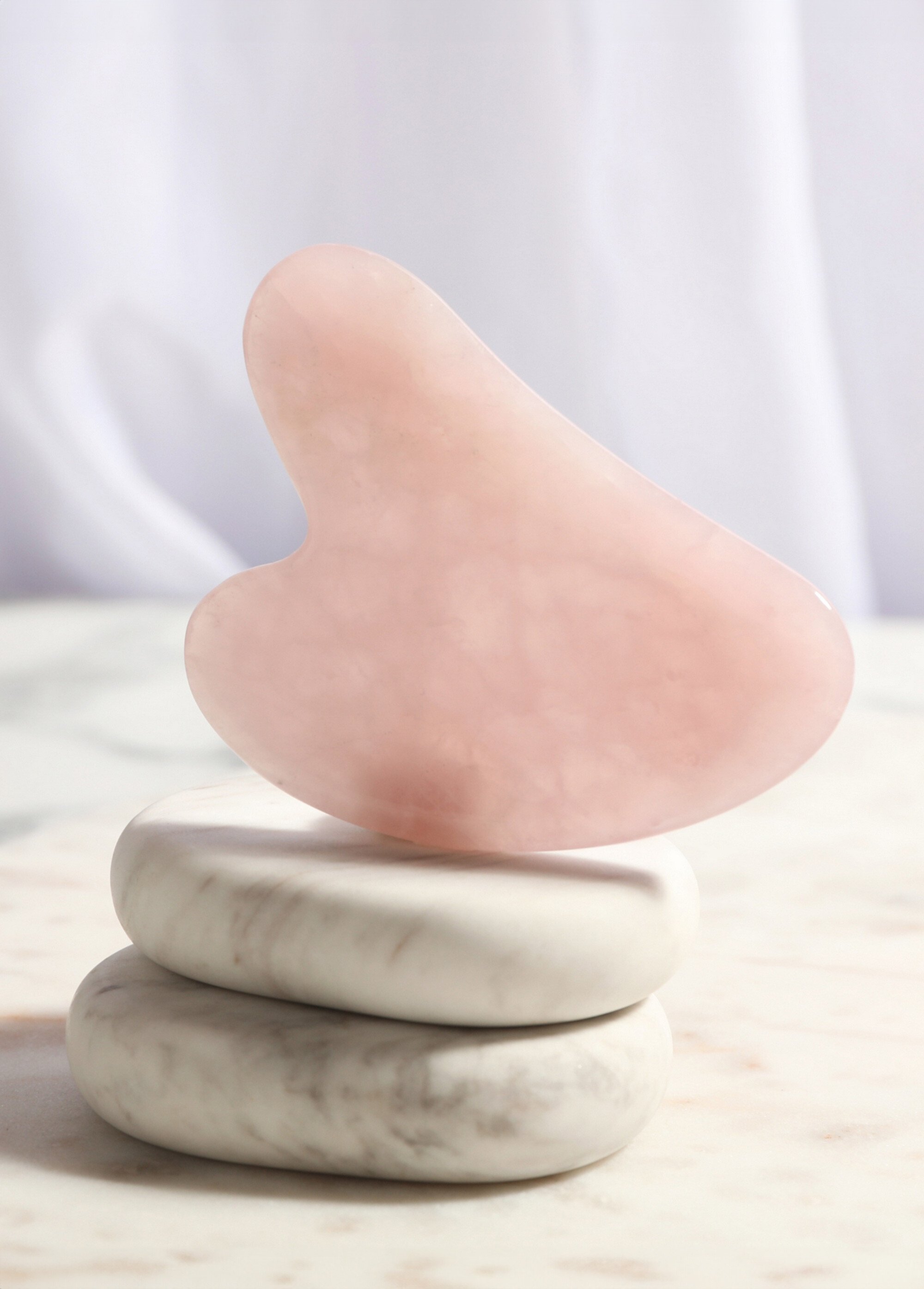 Rouleau de massage en quartz naturel Rose ZENGUASHA SF1
