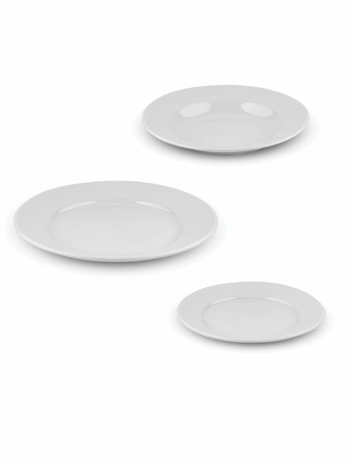 Service 18 pièces porcelaine, Serenity Blanc 9210105 FA2