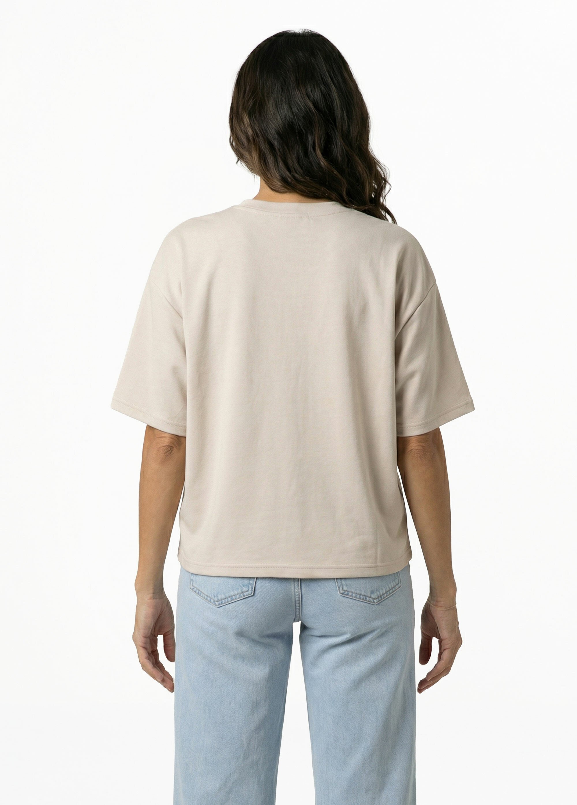 T-shirt loose extensible manches courtes