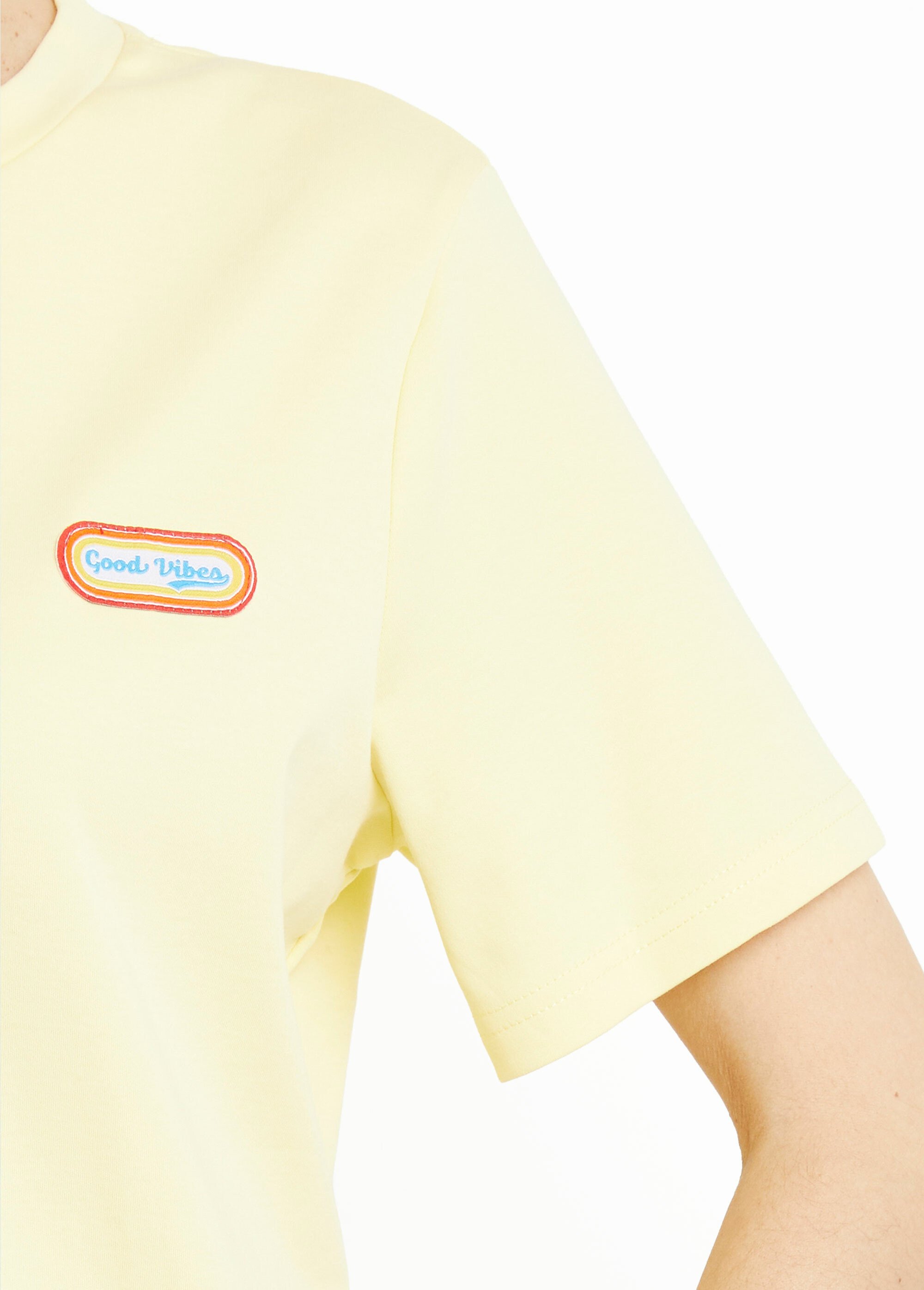 T-shirt manches courtes patch Good Vibes