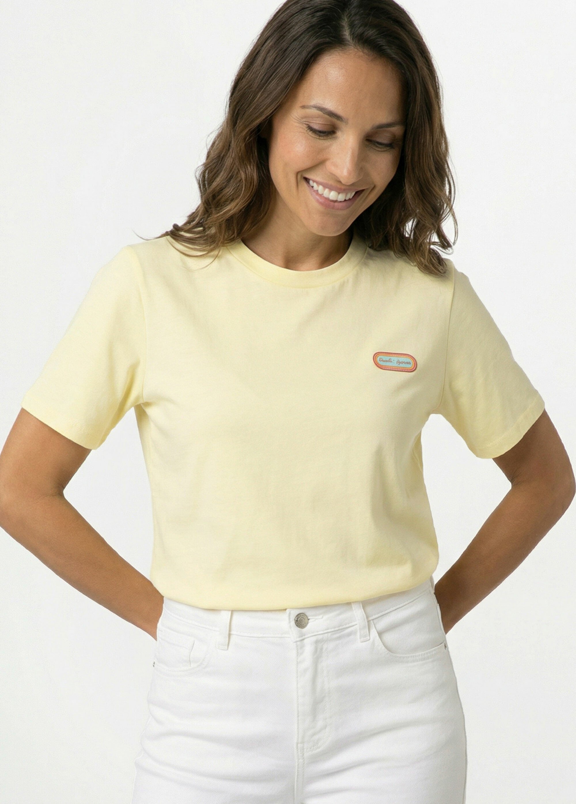 T-shirt manches courtes patch Good Vibes