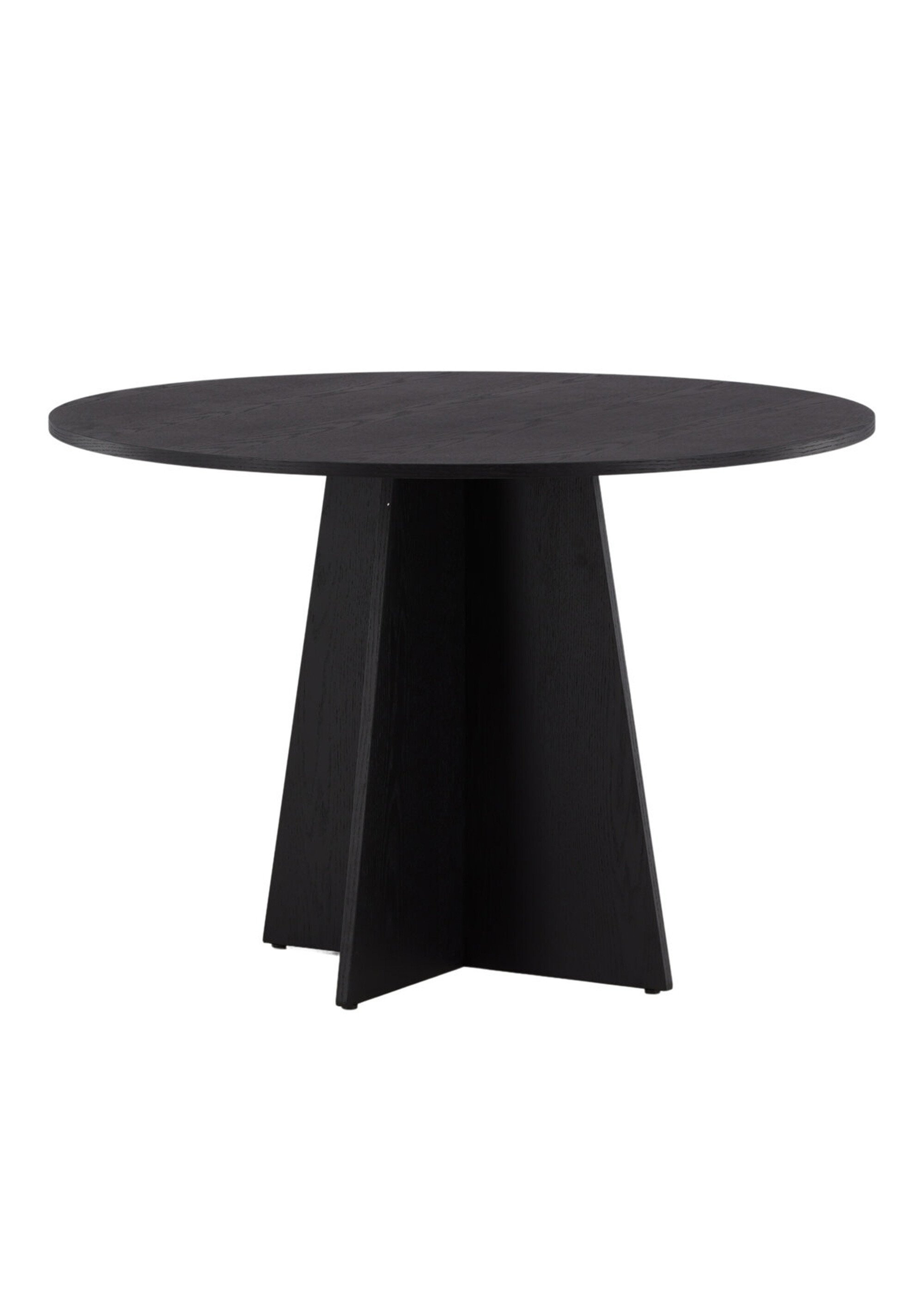 Table à manger pied central fantaisie NOIR VEN-15588-848 DE2