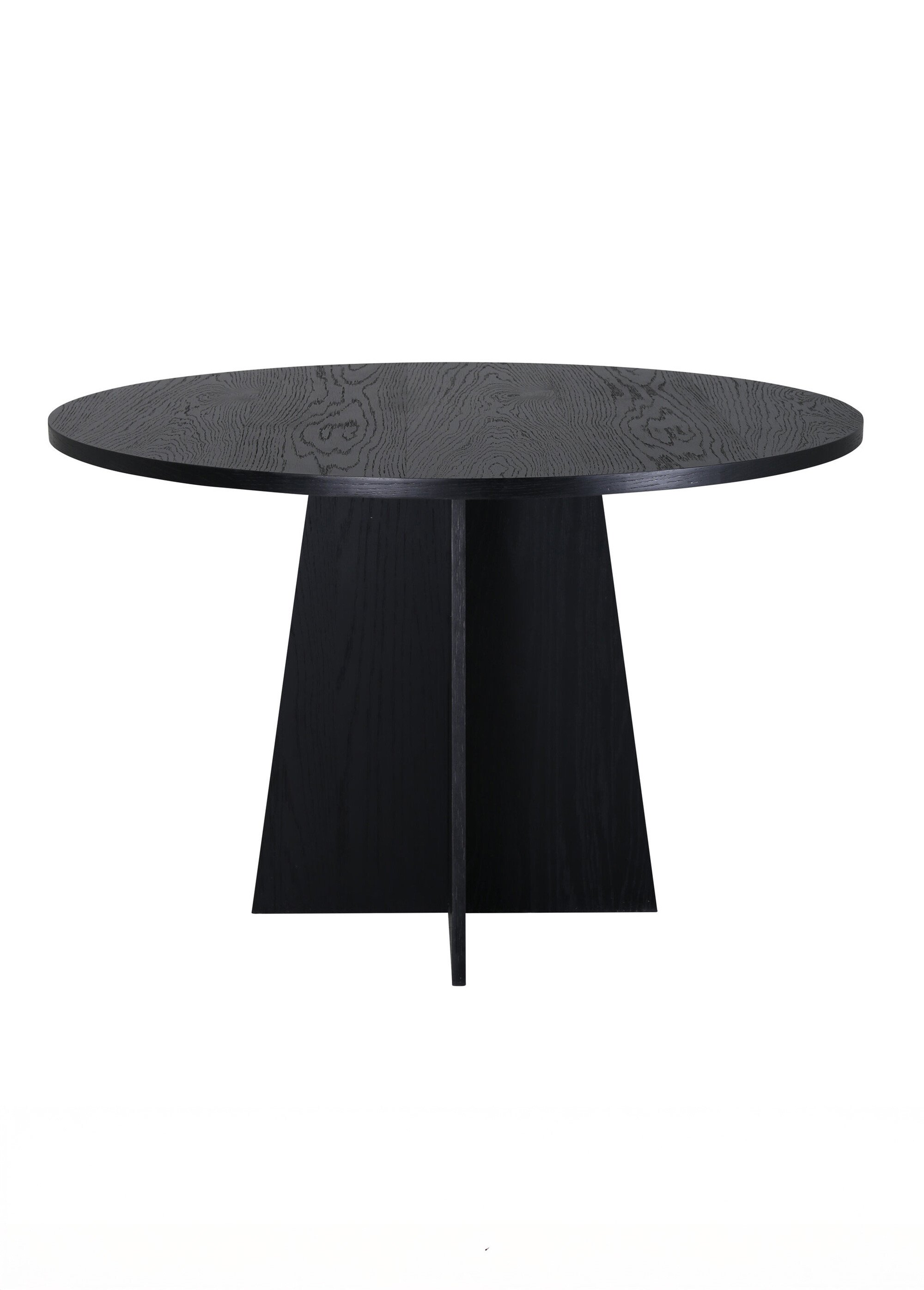 Table à manger pied central fantaisie NOIR VEN-15588-848 DE3