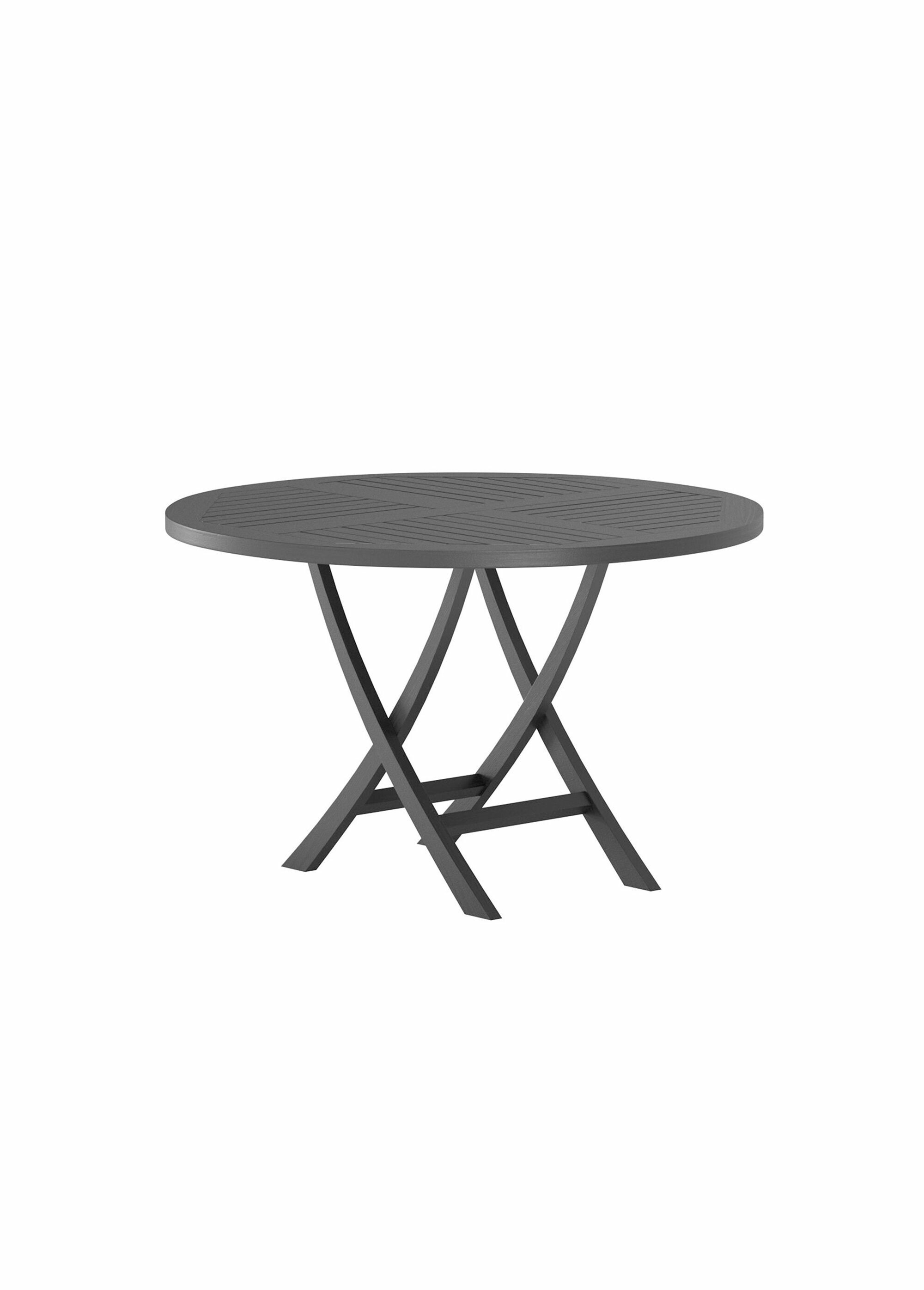 Table de jardin ronde teck, diam 120cm