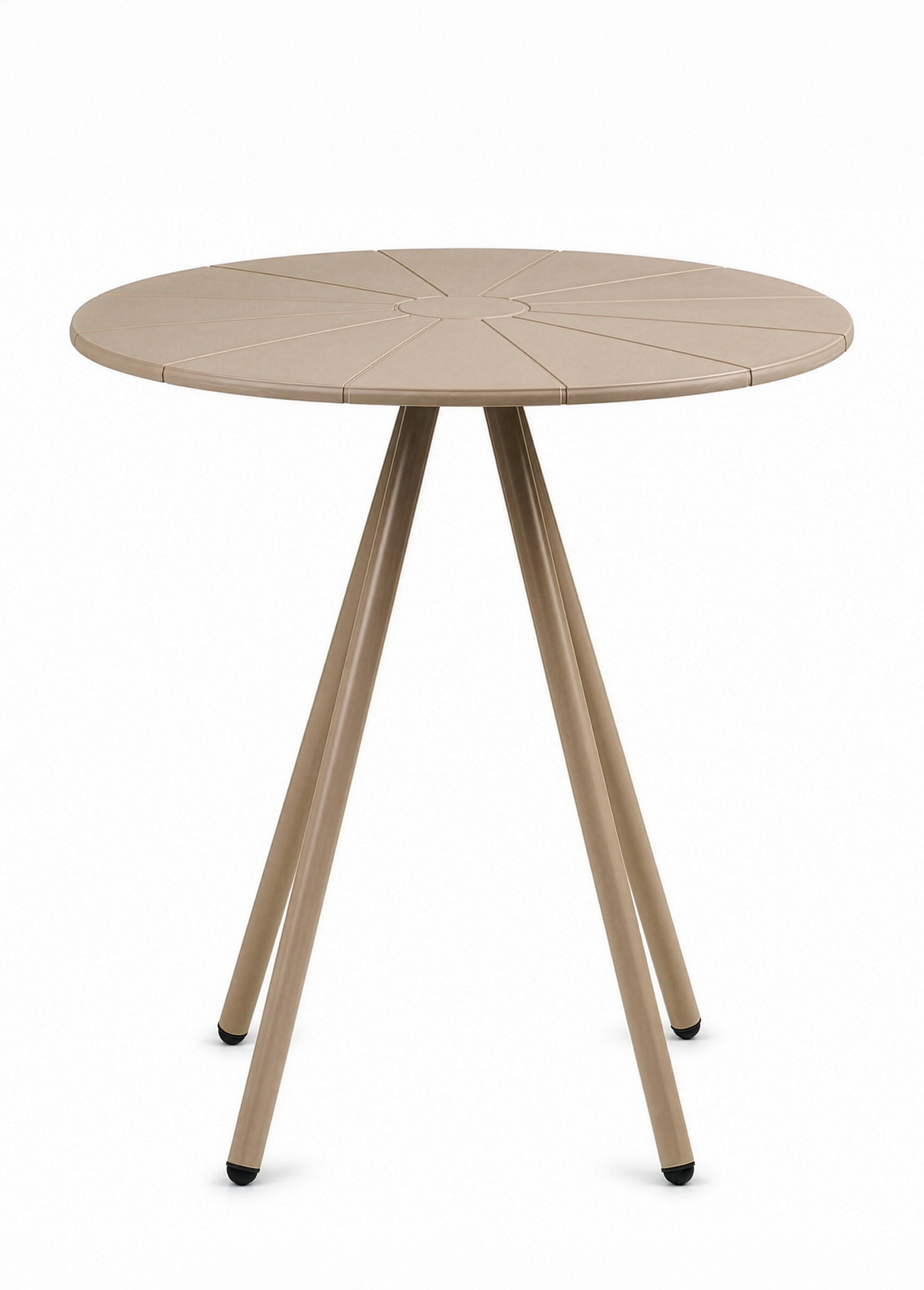Table ronde métal pieds compas BARLETTA
