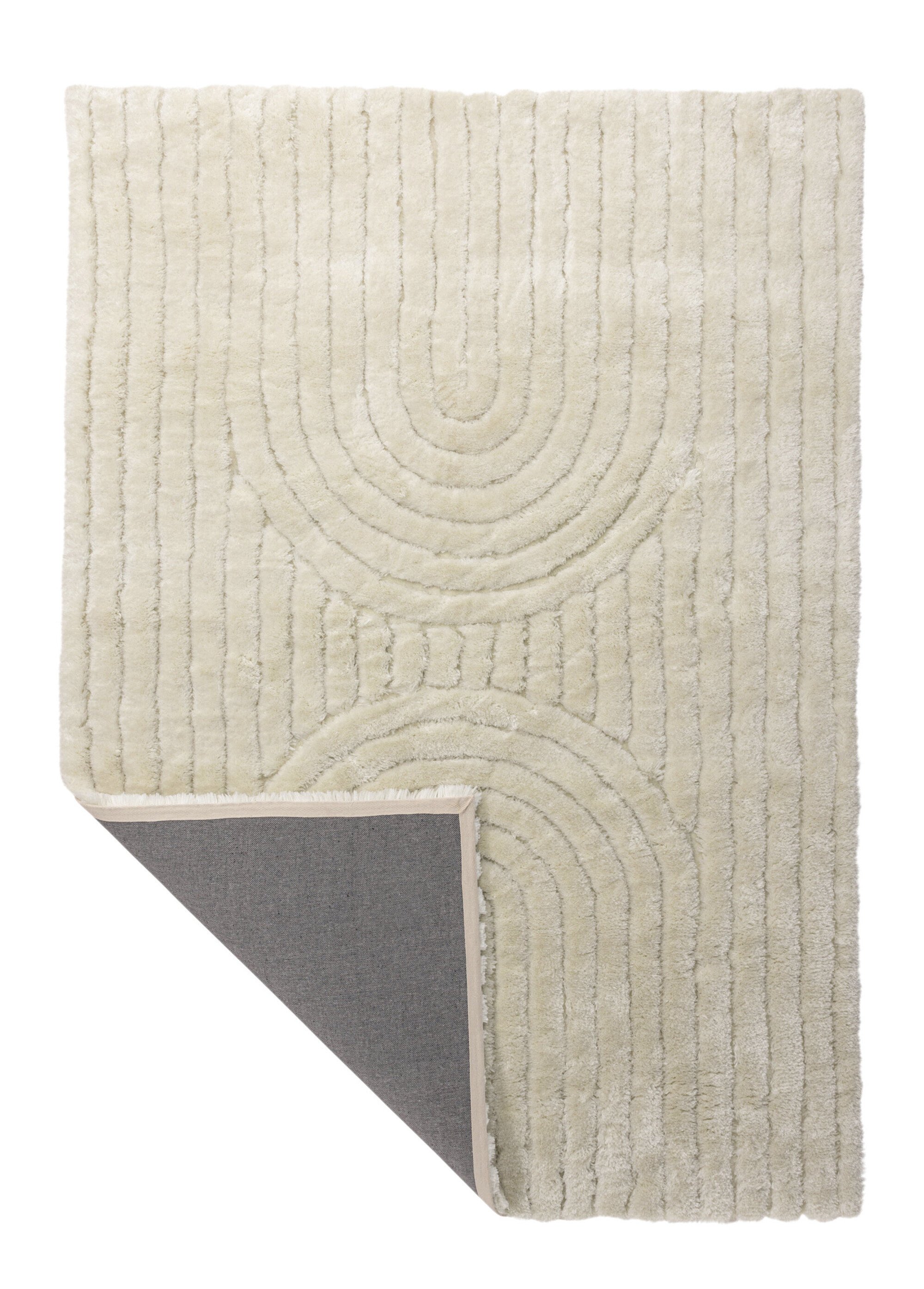 Tapis tufté clair motif arches 2,3x1,6m Blanc VEN-19983-101 DE1