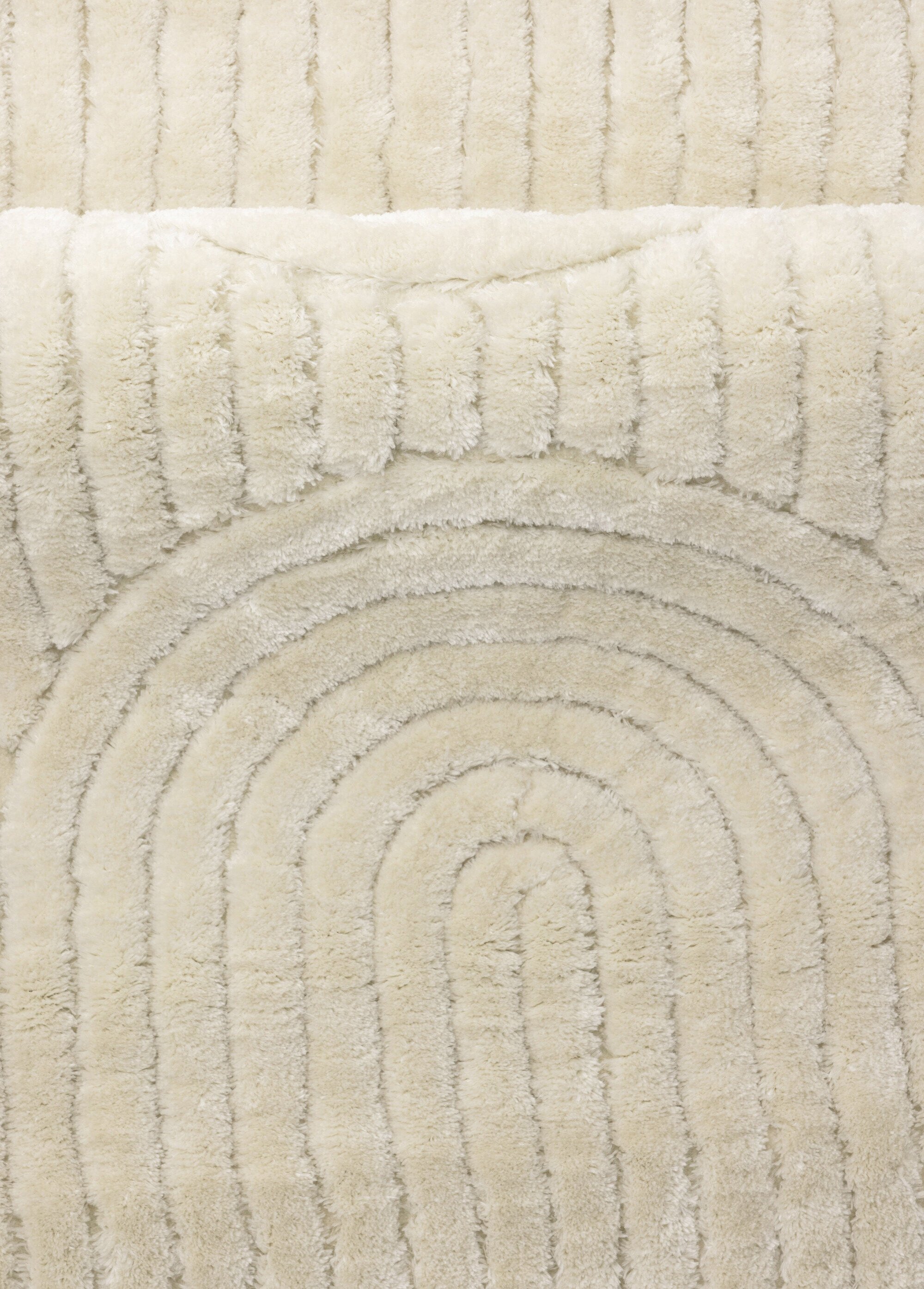 Tapis tufté clair motif arches 2,3x1,6m Blanc VEN-19983-101 DE2