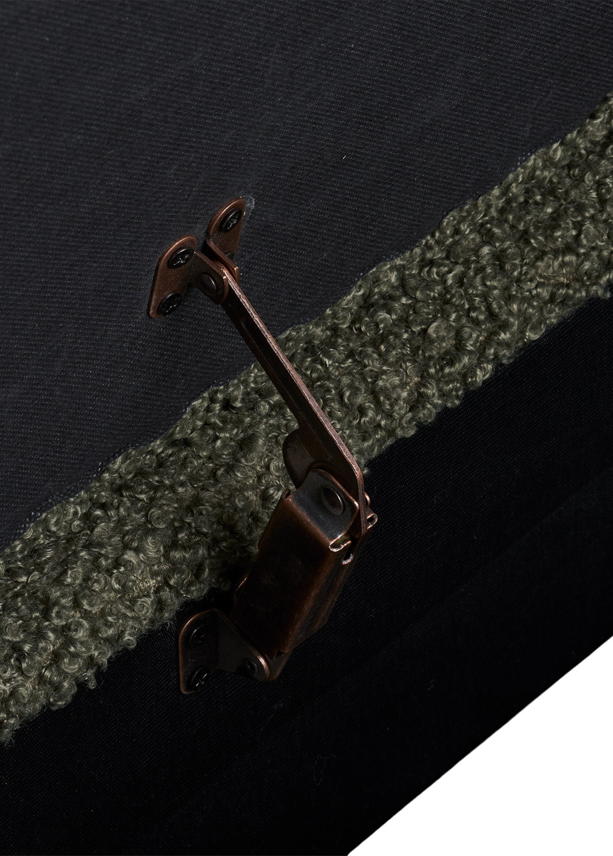 Banc bouclette avec rangement HARLOW VERT HN-1401311 DE4