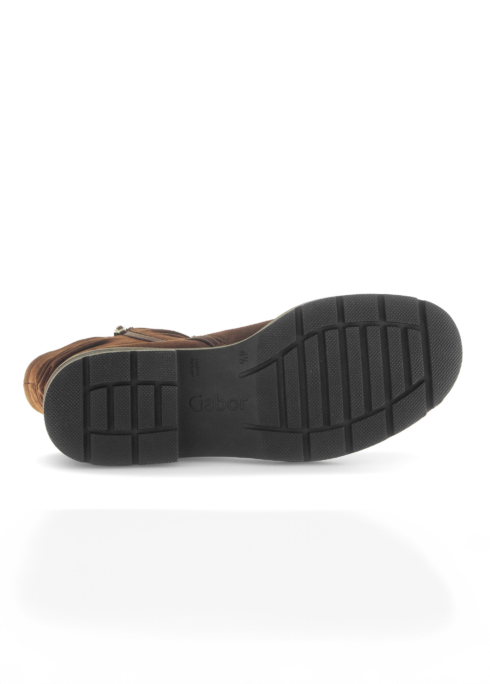 Boots casual en cuir plissé aspect daim Femme WHISKY GAB-7465518 UN1