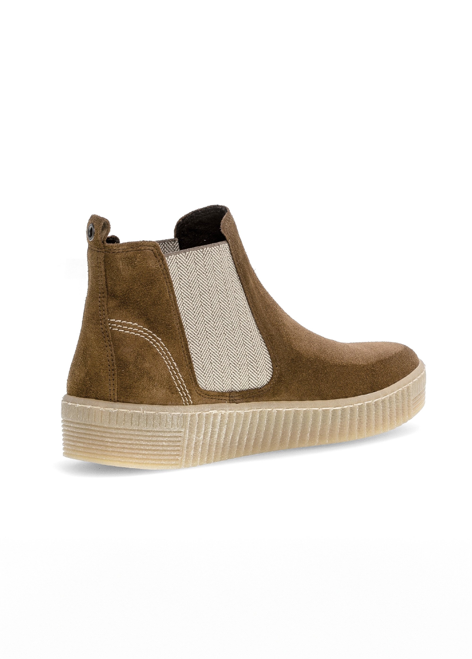 Boots Chelsea fantaisie en cuir daim