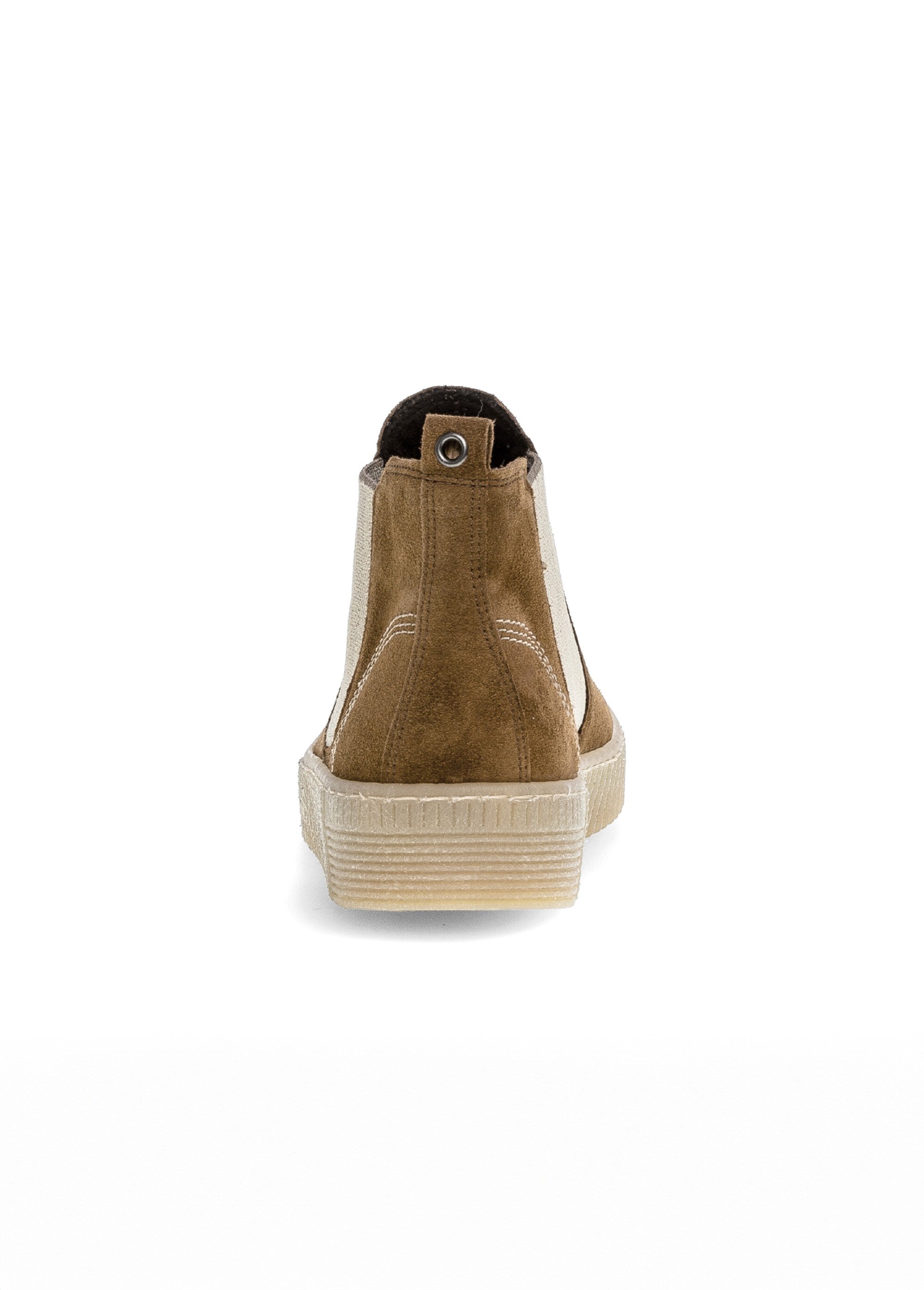 Boots Chelsea fantaisie en cuir daim Femme COGNAC GAB-7373114 DO2