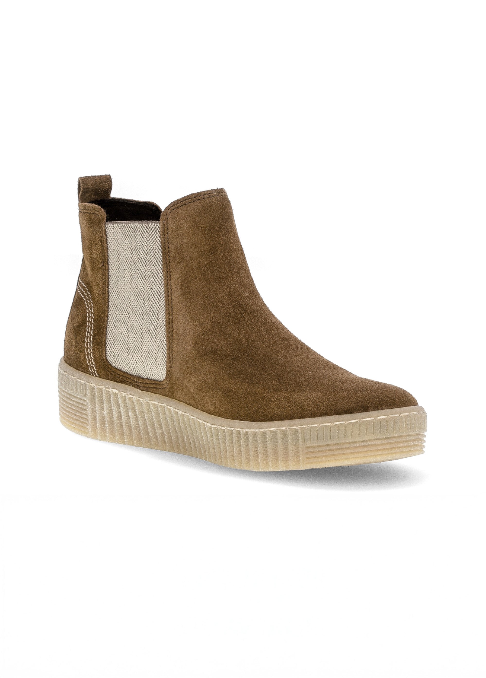 Boots Chelsea fantaisie en cuir daim