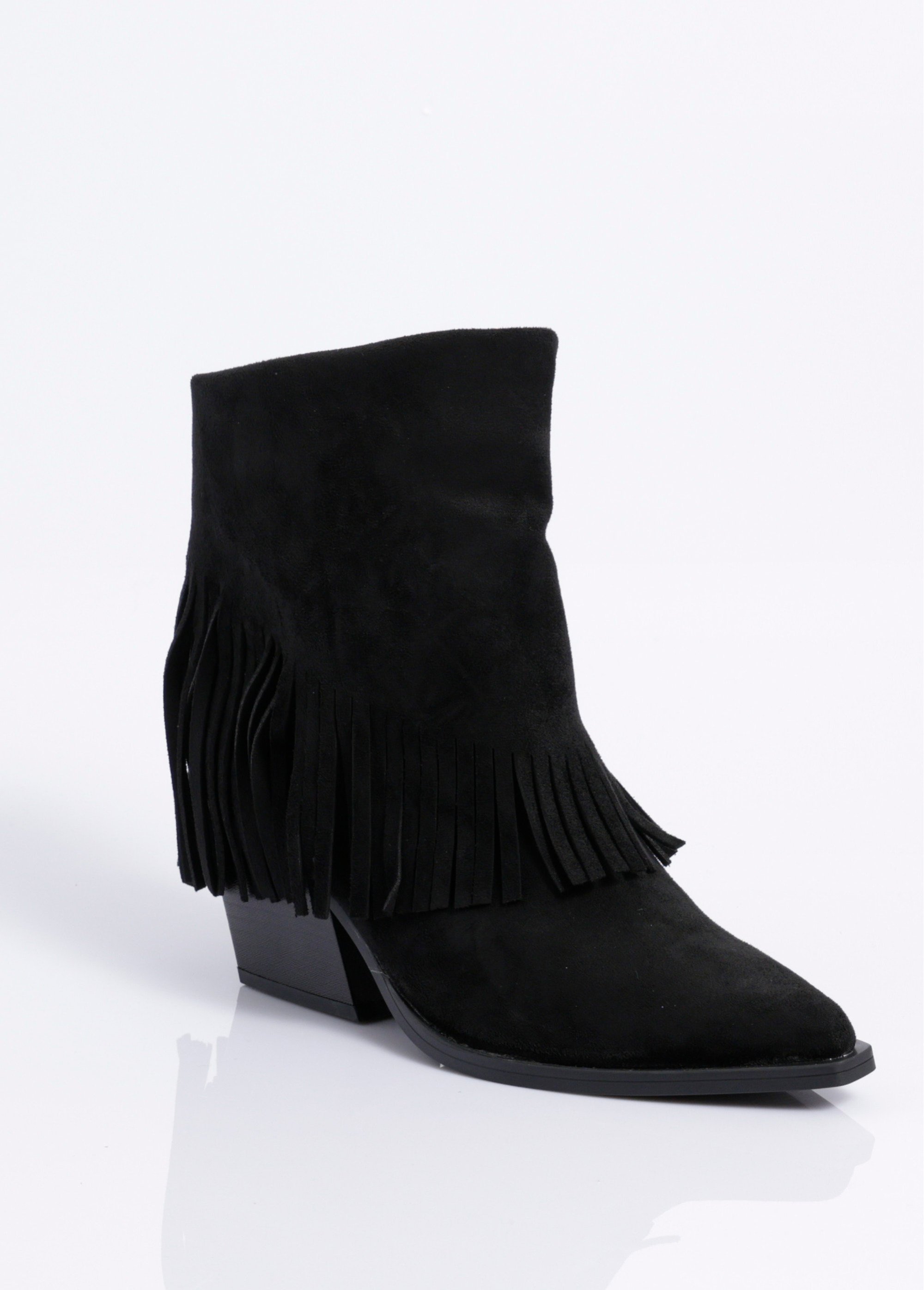 Boots pointues à franges thème western