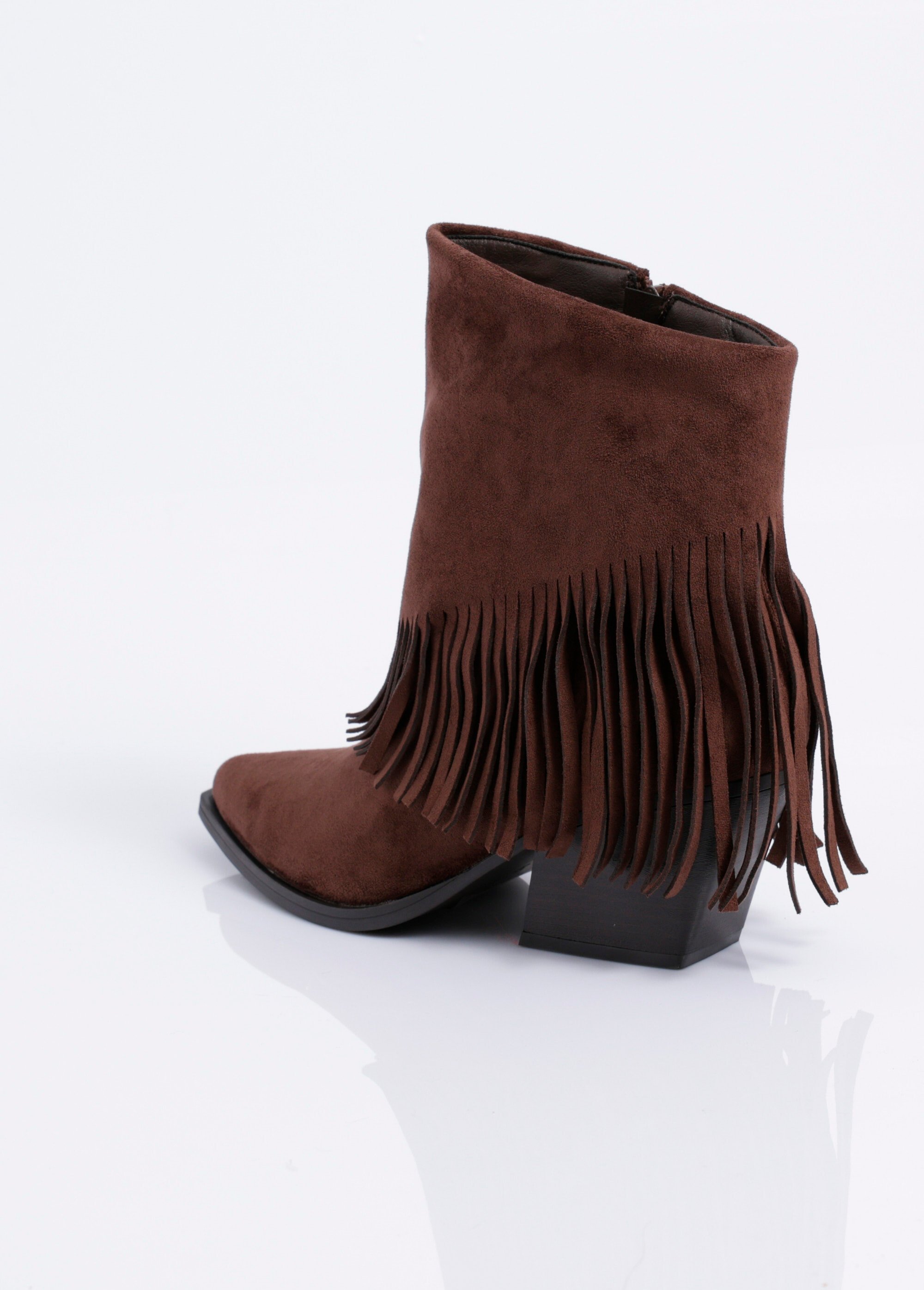 Boots pointues à franges thème western