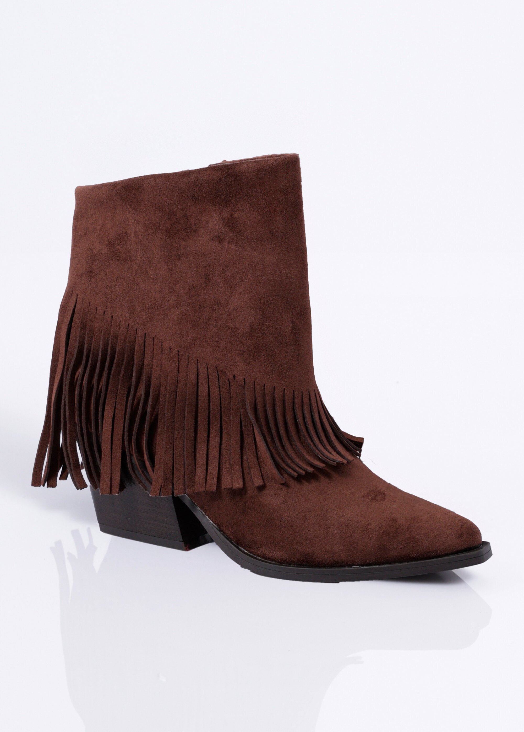 Boots pointues à franges thème western