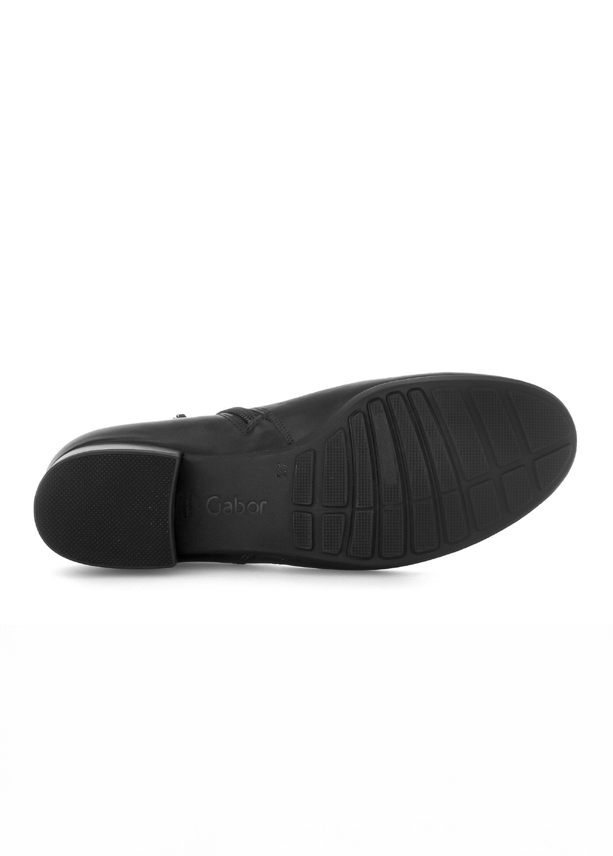 Boots zippées en cuir petit talon Femme Noir GAB-7271857 UN1