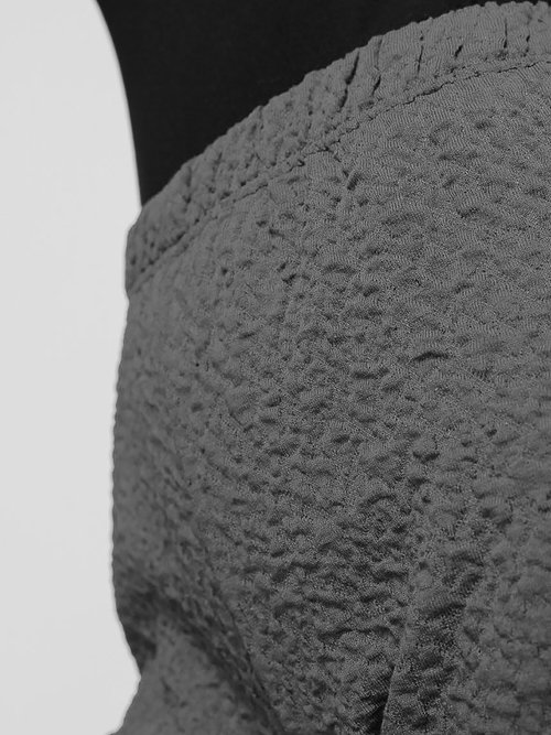 Legging taille élastiquée extensible uni ou bicolore Femme Gris NADAL DE1