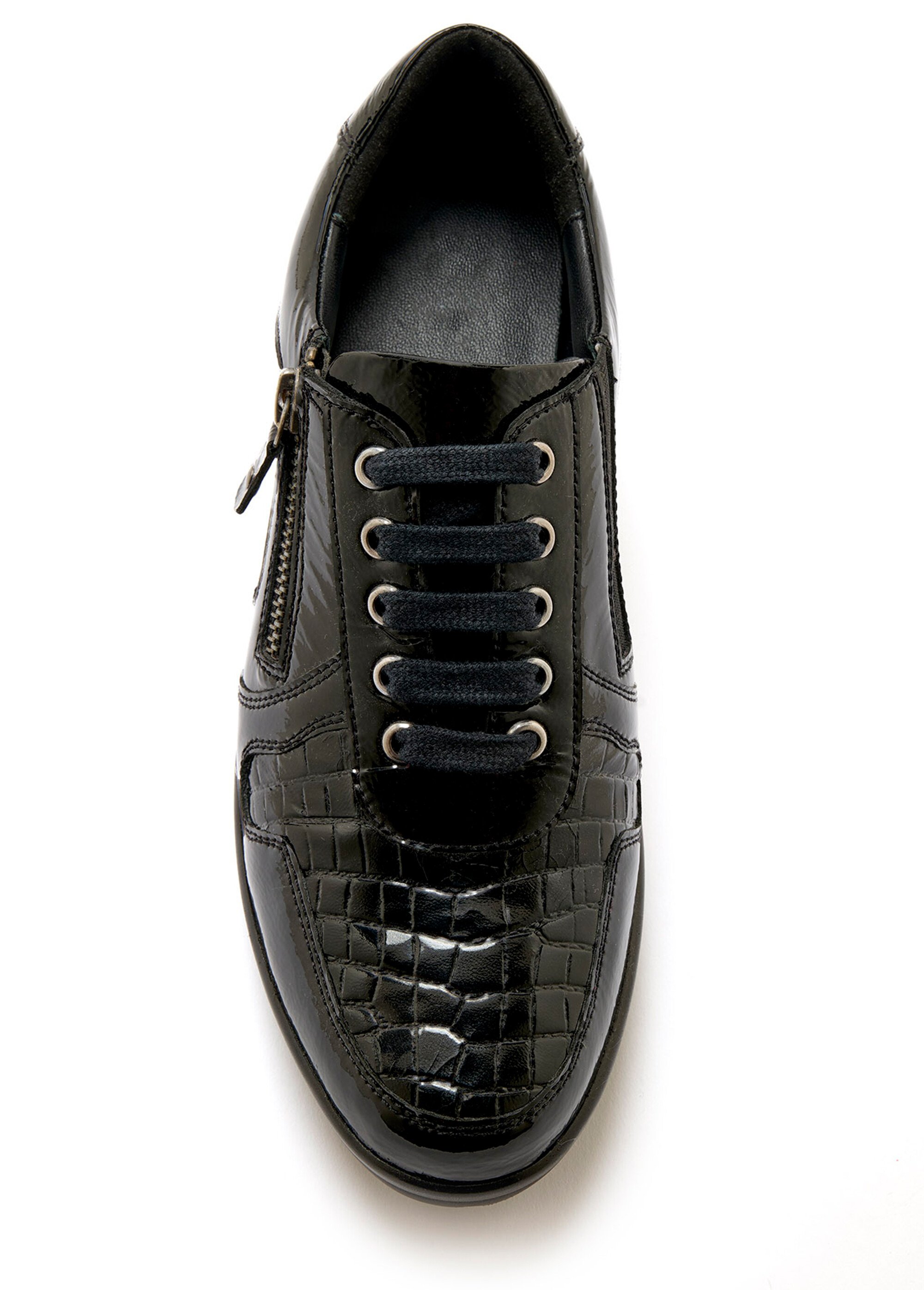 Derbys cuir verni à lacets Noir Afibel