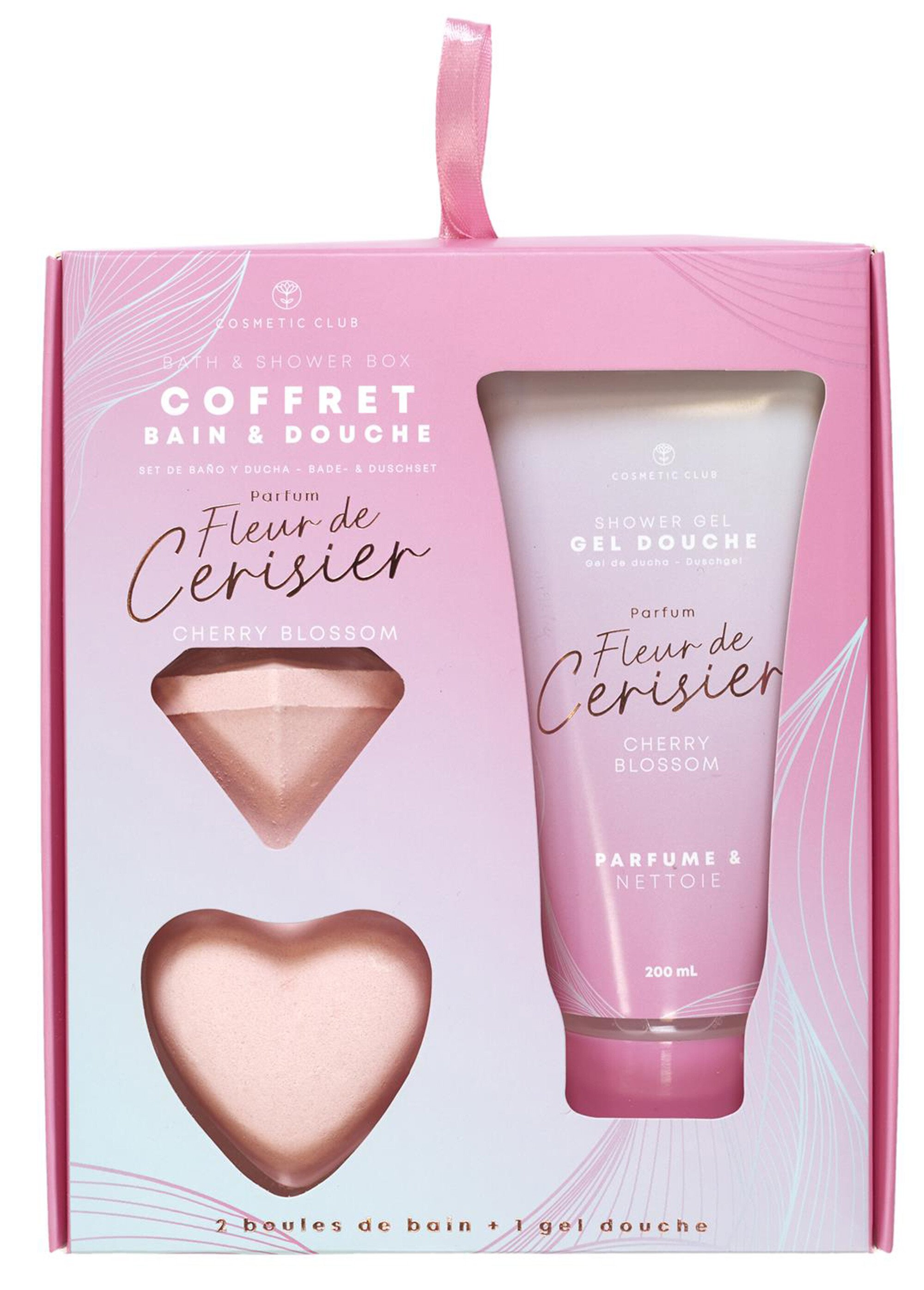 Coffret bain 3 pièces Fleur de cerisier
