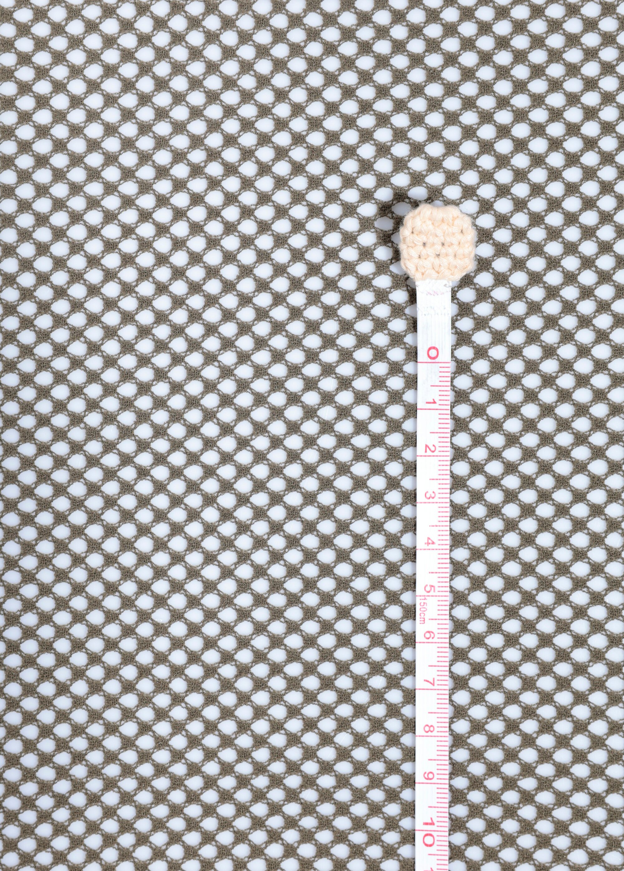 Coupon tissu habillement, mesh alvéolé VERT COT142211 DE1